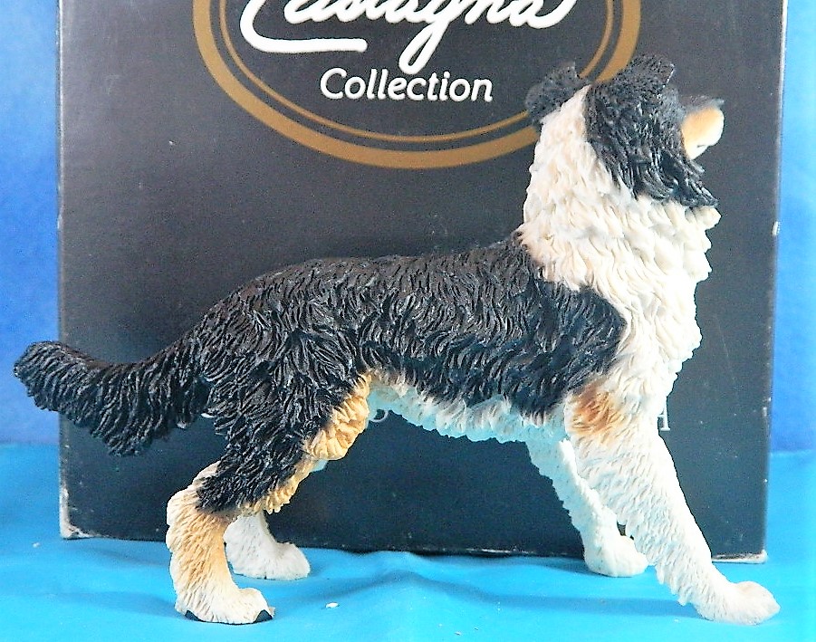Castagna Alabaster Resin Standing Border Collie