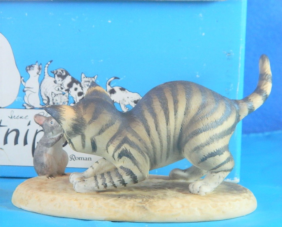 Roman Irene Spencer Porcelain Catnippers Cat and Mouse