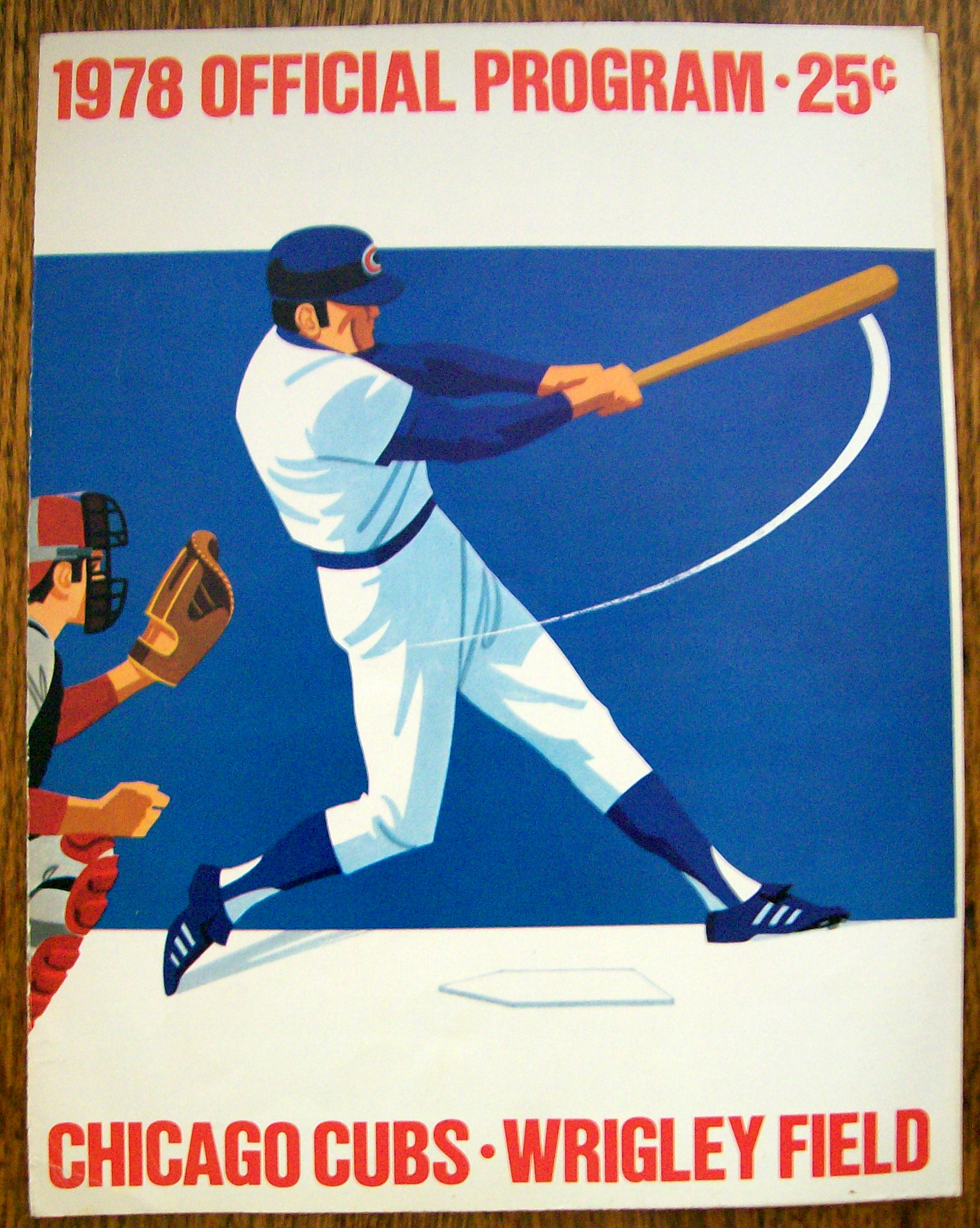 Chicago Cubs Official Program 1978 Pittsburgh Pirates