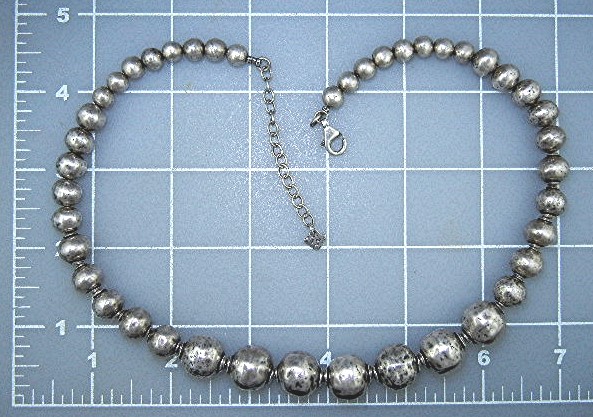 Silpada Sterling Silver Beads Necklace 16 1/2 Inches