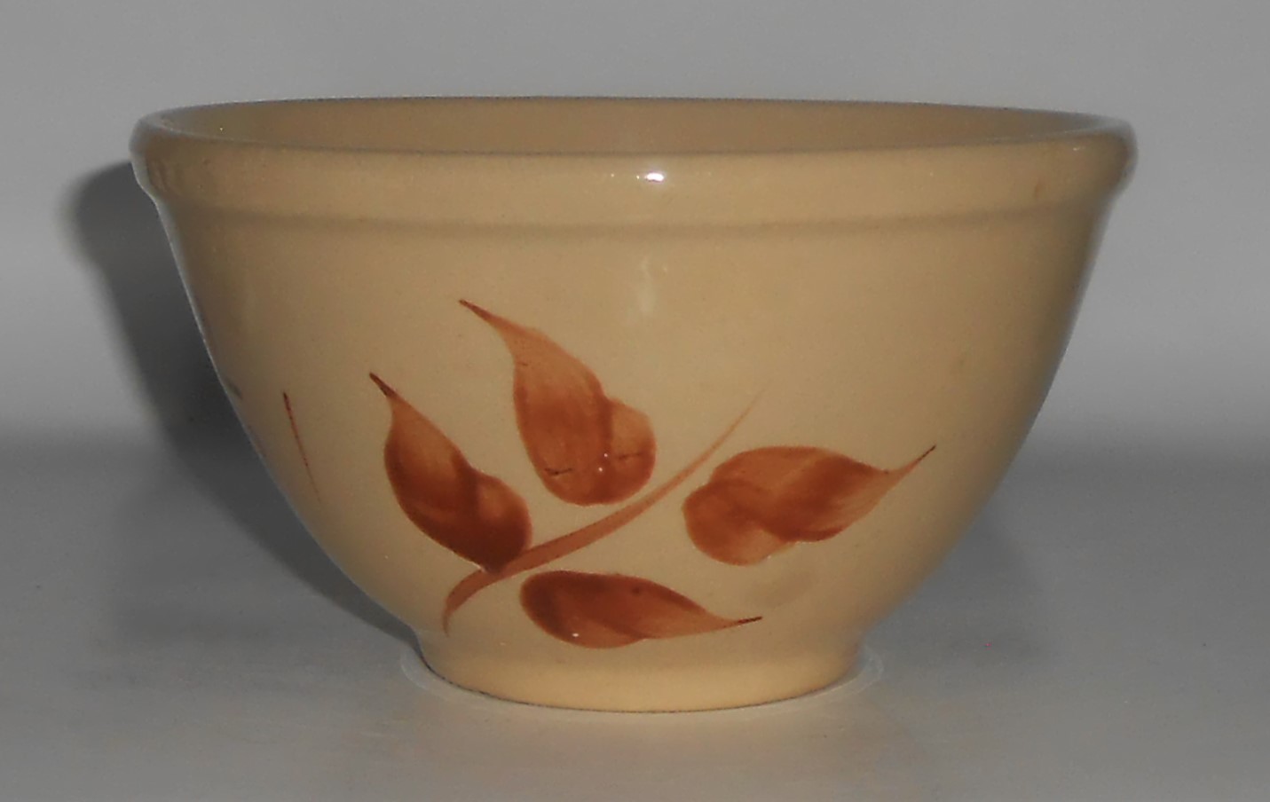 Vintage Watt Pottery #6 Autumn Foliage Mixing Bowl