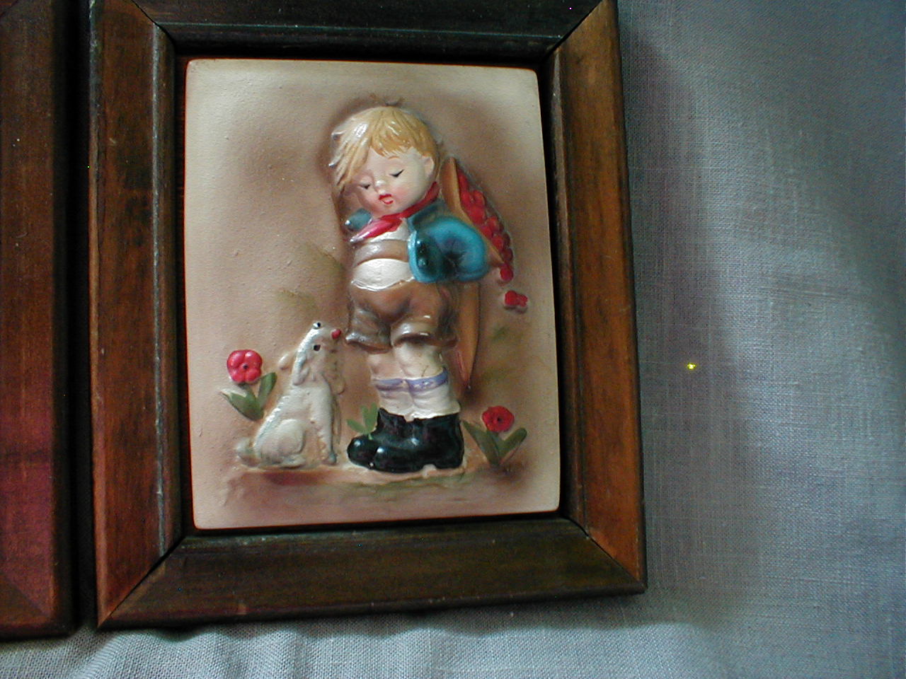 Framed Chalkware Pictures
