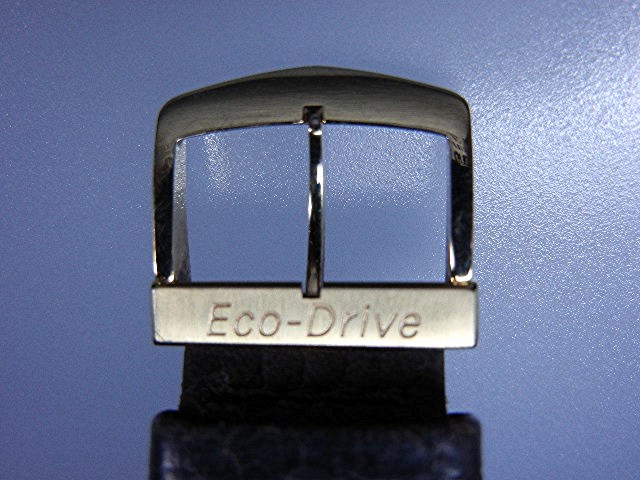 Citizen Eco Drive Stilleto Black Leather Wrist Watch