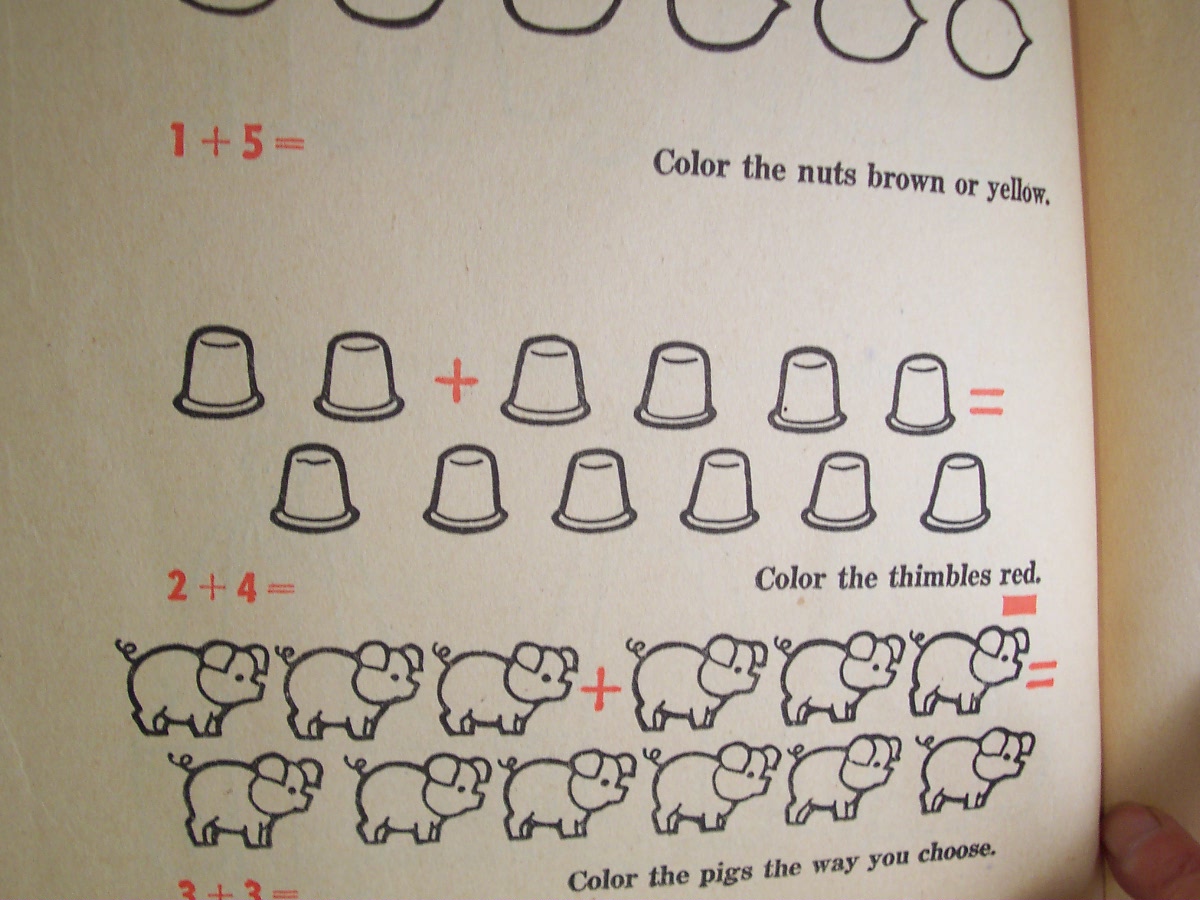 Fun to Count and Color book Louise Muers 1959