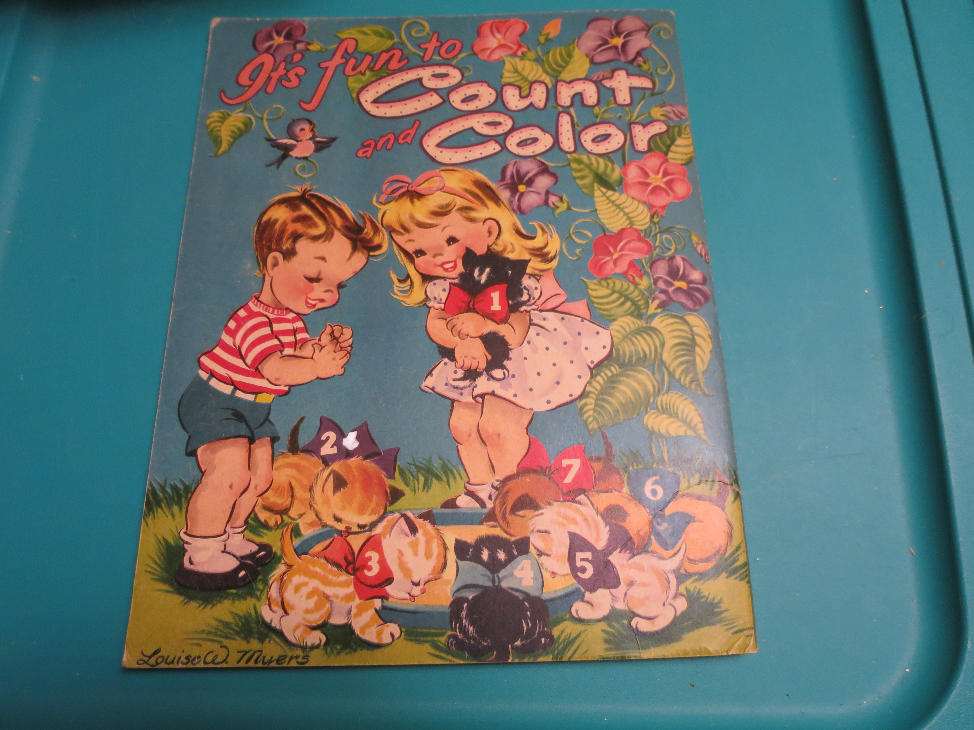 Fun to Count and Color book Louise Muers 1959