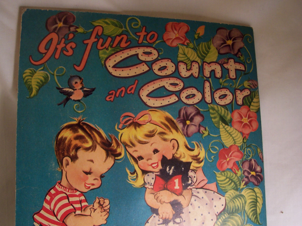 Fun to Count and Color book Louise Muers 1959
