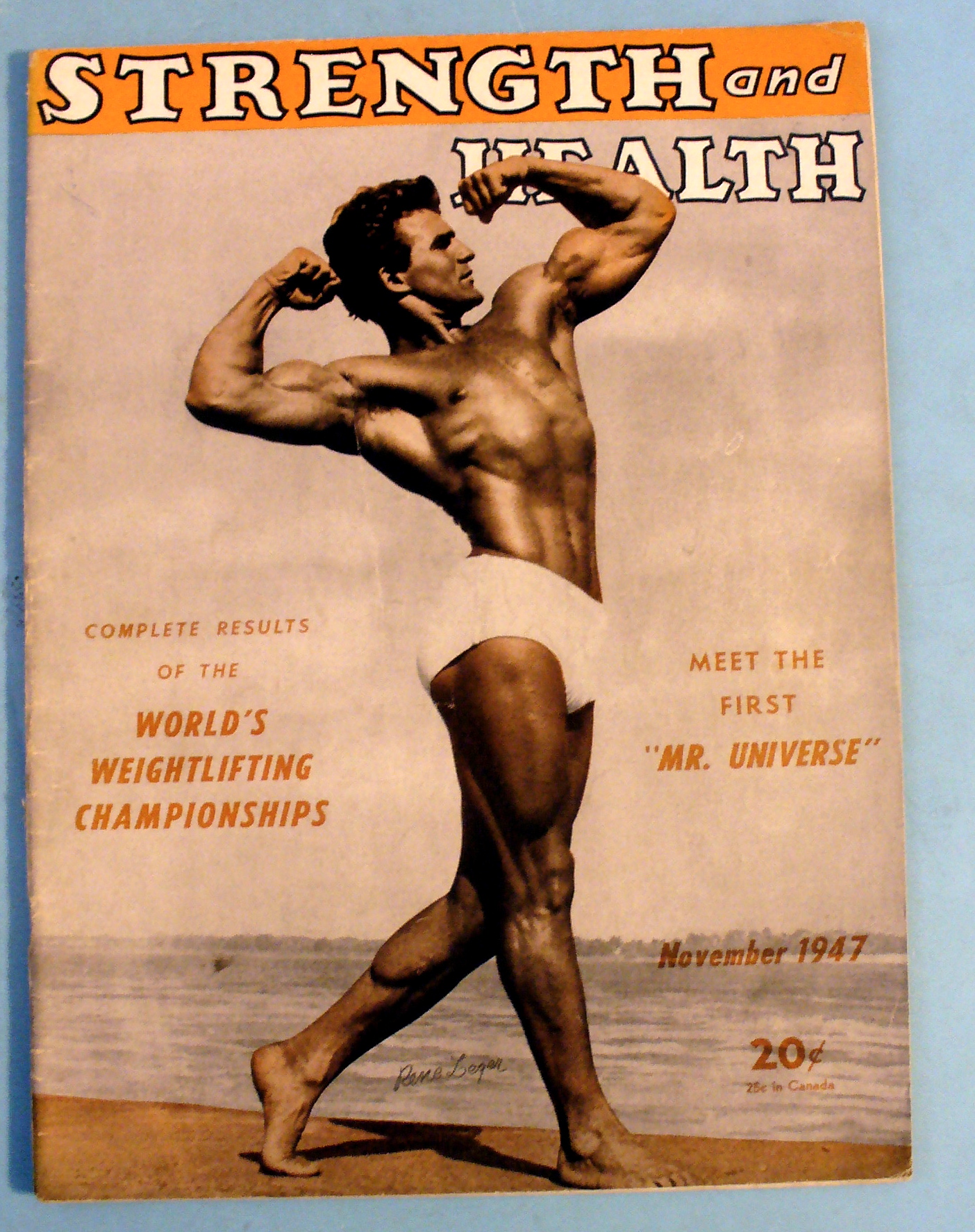 Strength & Health Magazine, November 1947 - Rene Leger