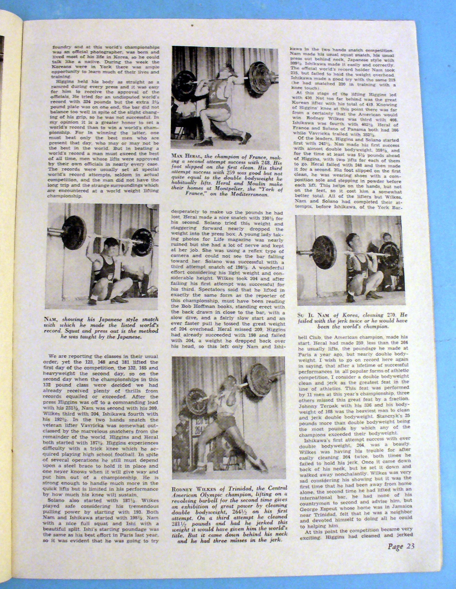 Strength & Health Magazine, November 1947 - Rene Leger