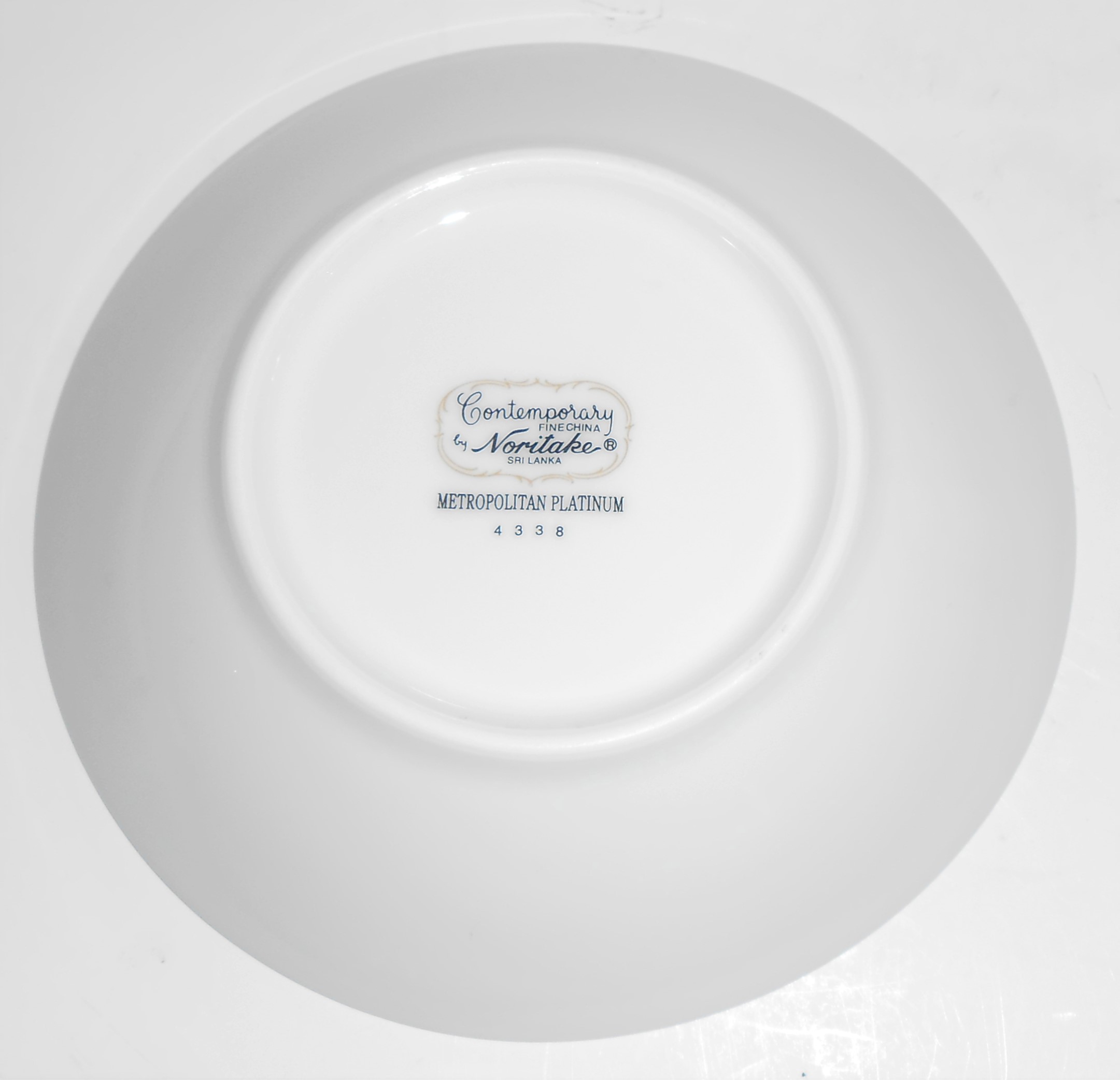 Noritake Porcelain China #4338 Metropolitan Platinum Fr