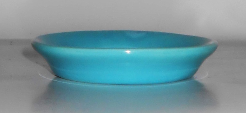 VINTAGE Bauer Pottery 3'' Spanish Turquoise Flower Pot Saucer