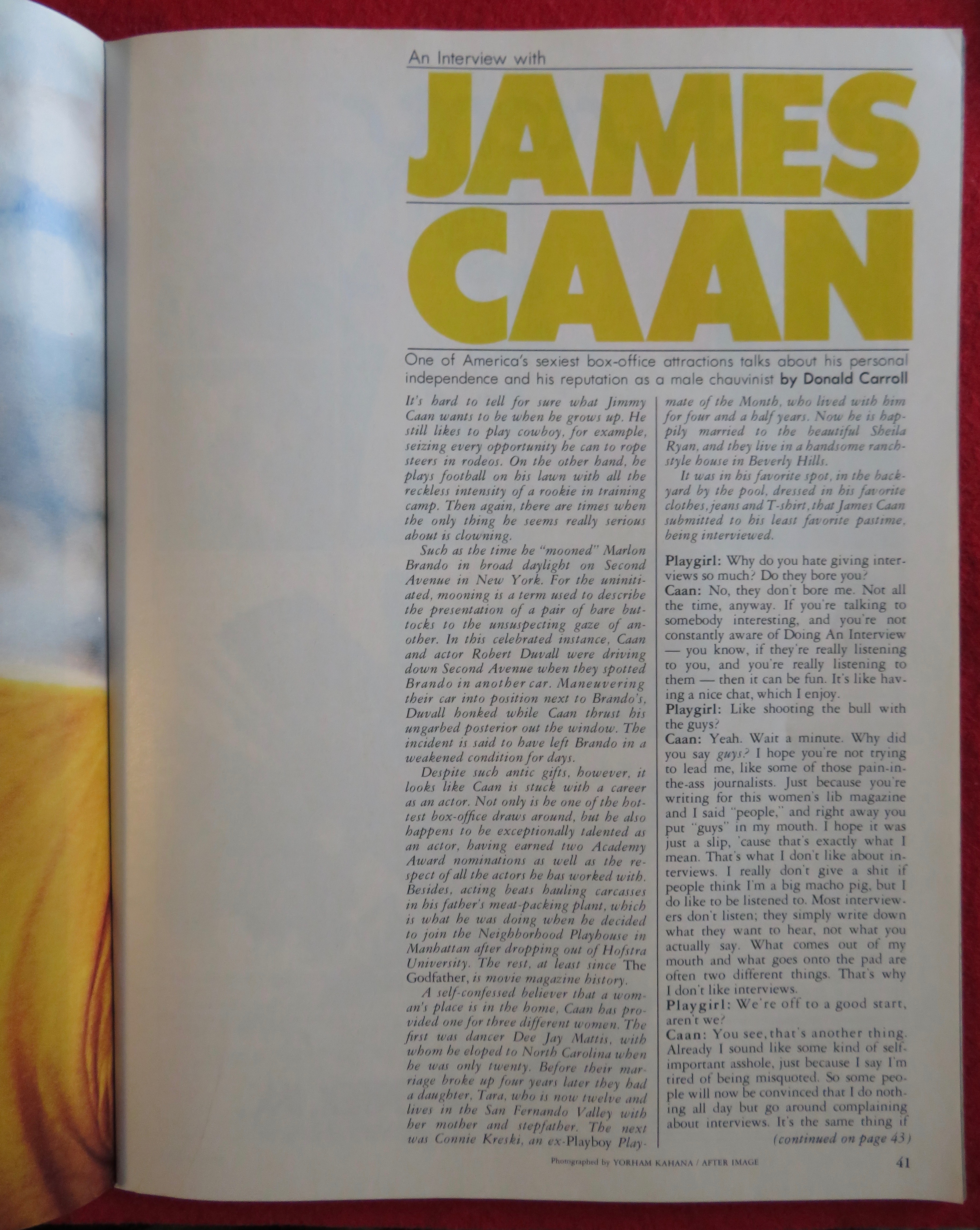 Playgirl Magazine January 1977 Tom Gagen