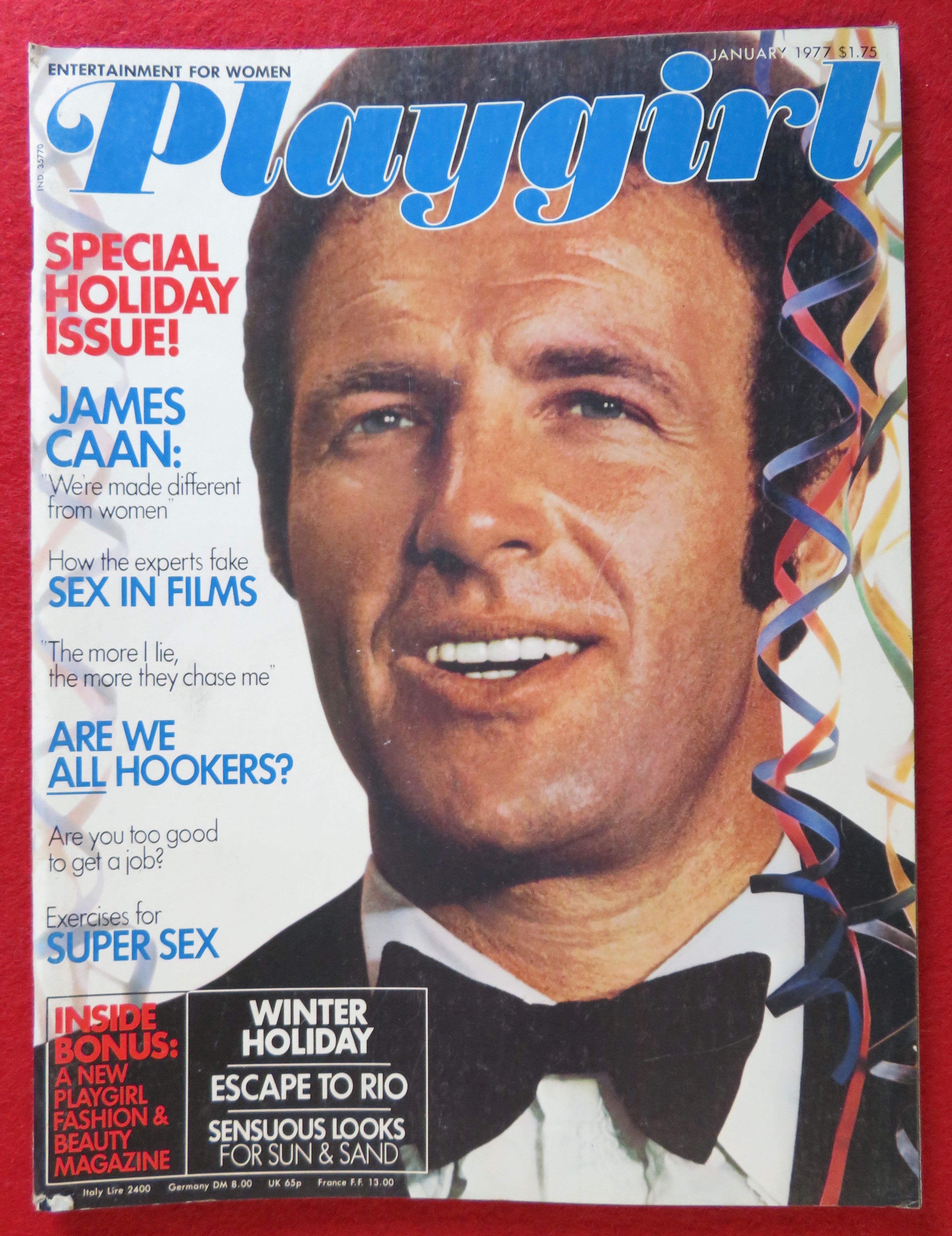 Playgirl Magazine January 1977 Tom Gagen
