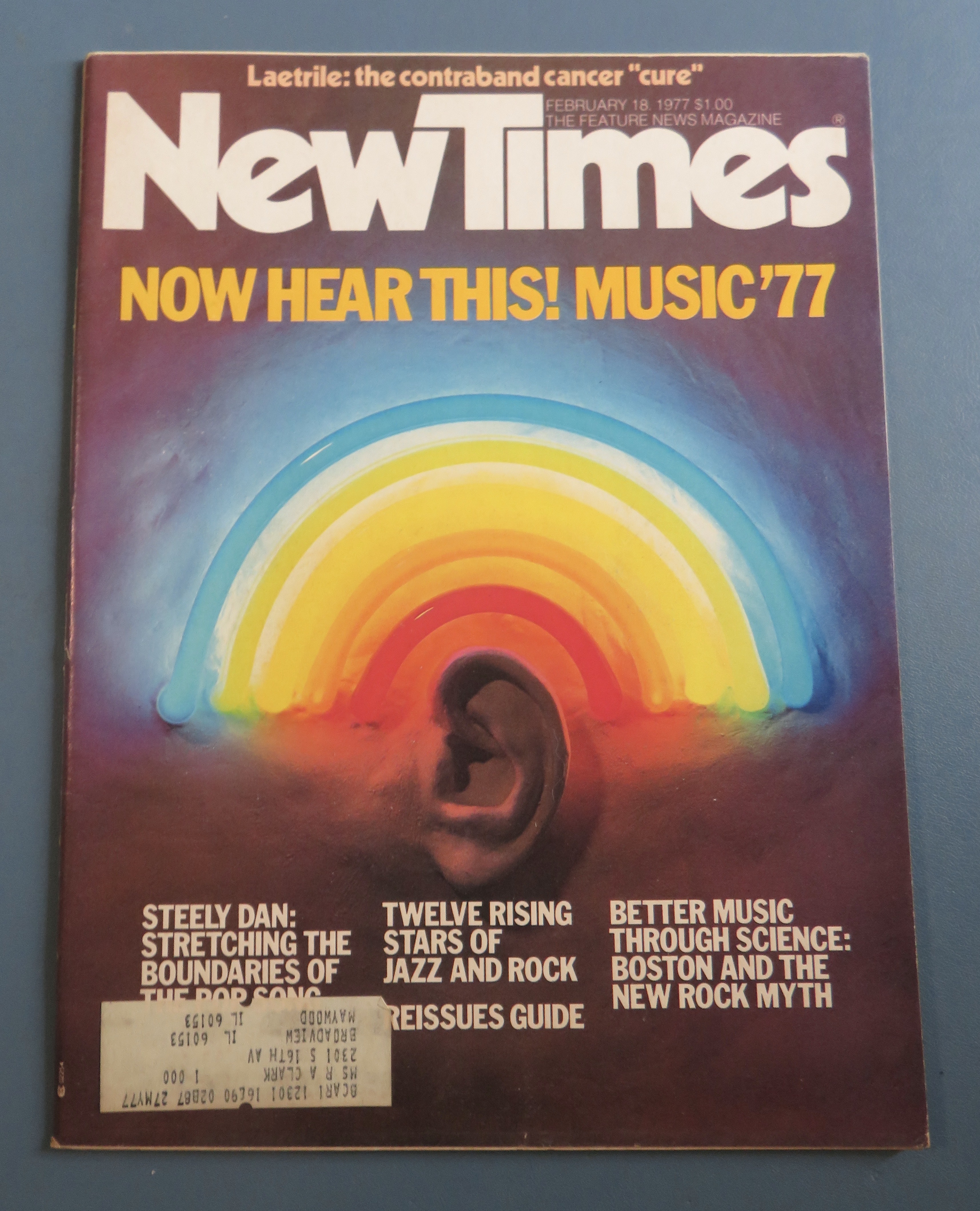 New Times Magazine February 18, 1977 Steely Dan