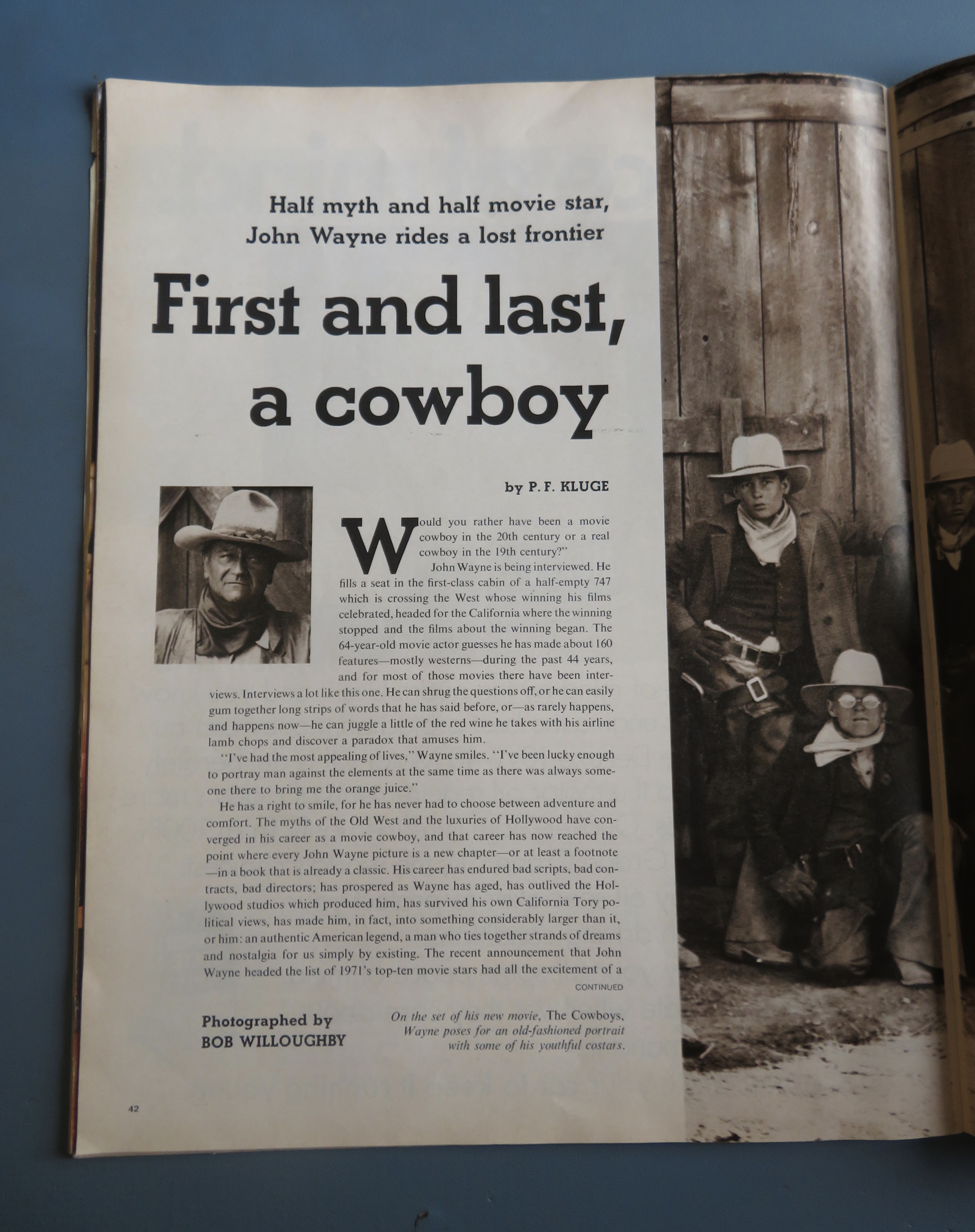 Life Magazine January 28, 1972 John Wayne