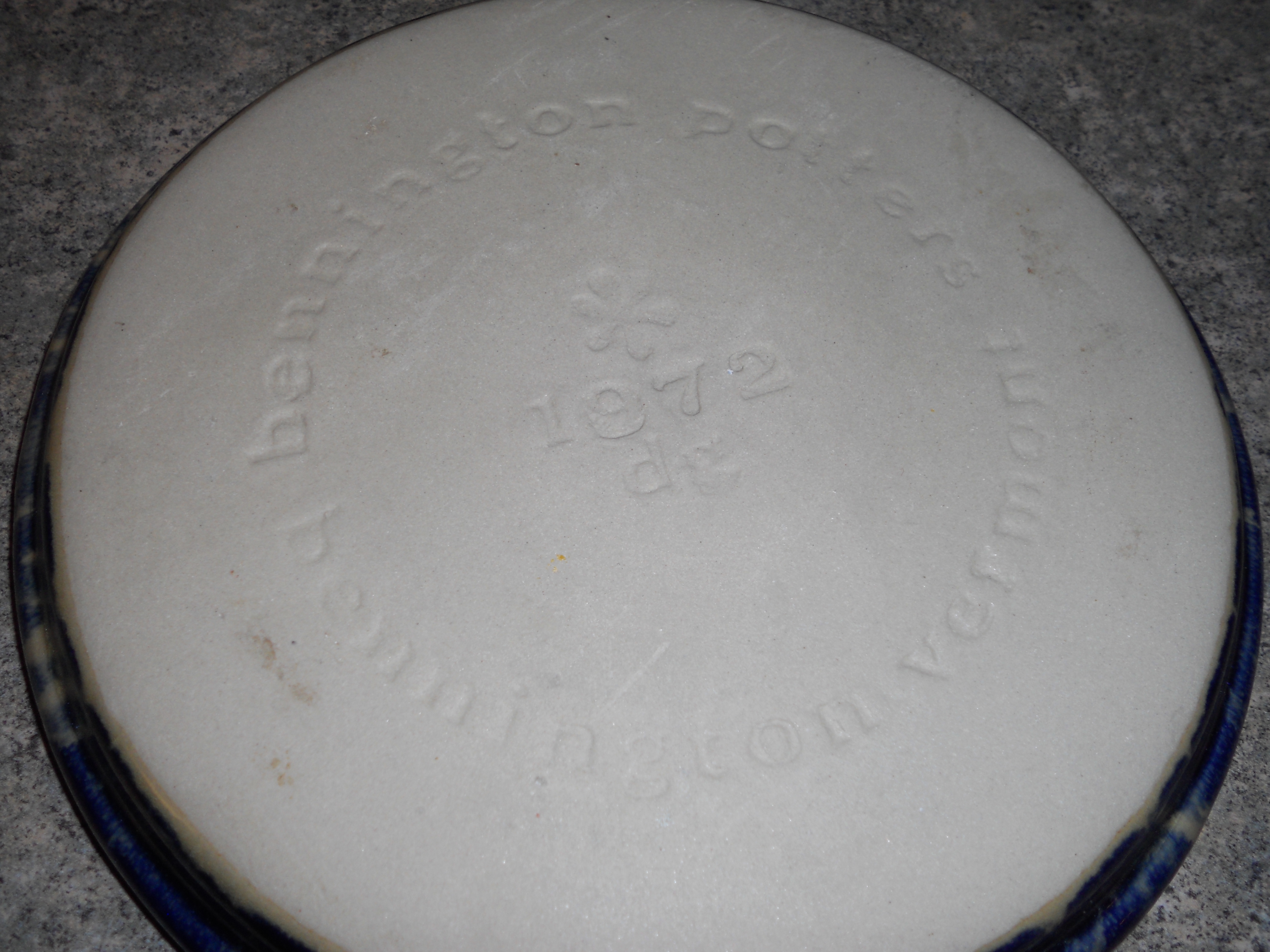 Bennington Pottery 1972 Blue Plate 7 1/4
