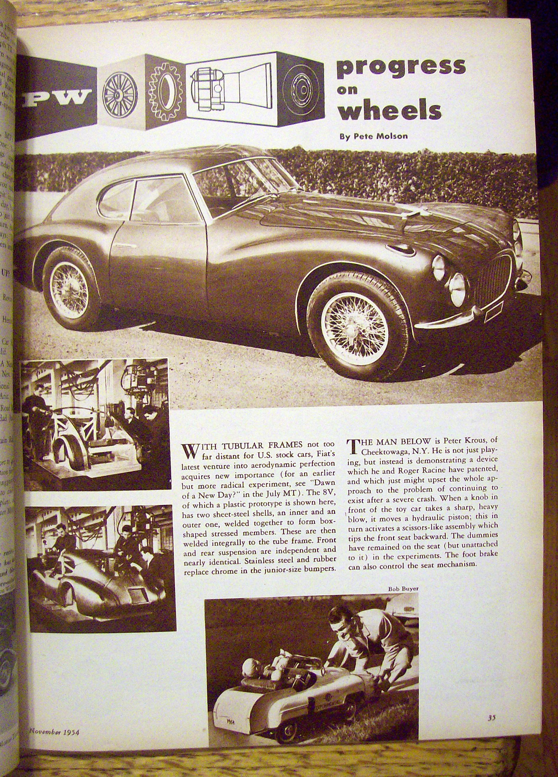 Motor Trend Magazine November 1954 Testing A MiniCar