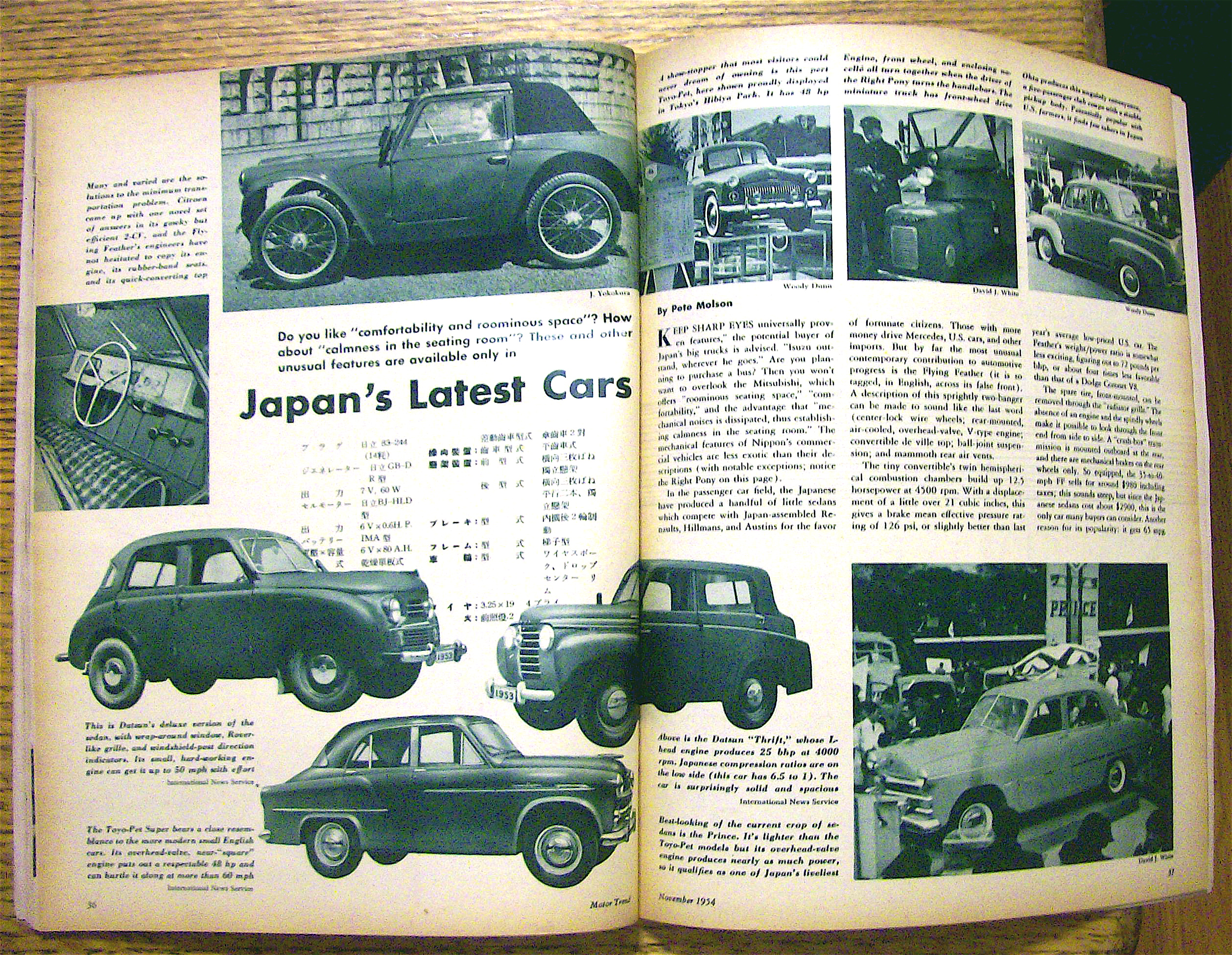 Motor Trend Magazine November 1954 Testing A MiniCar