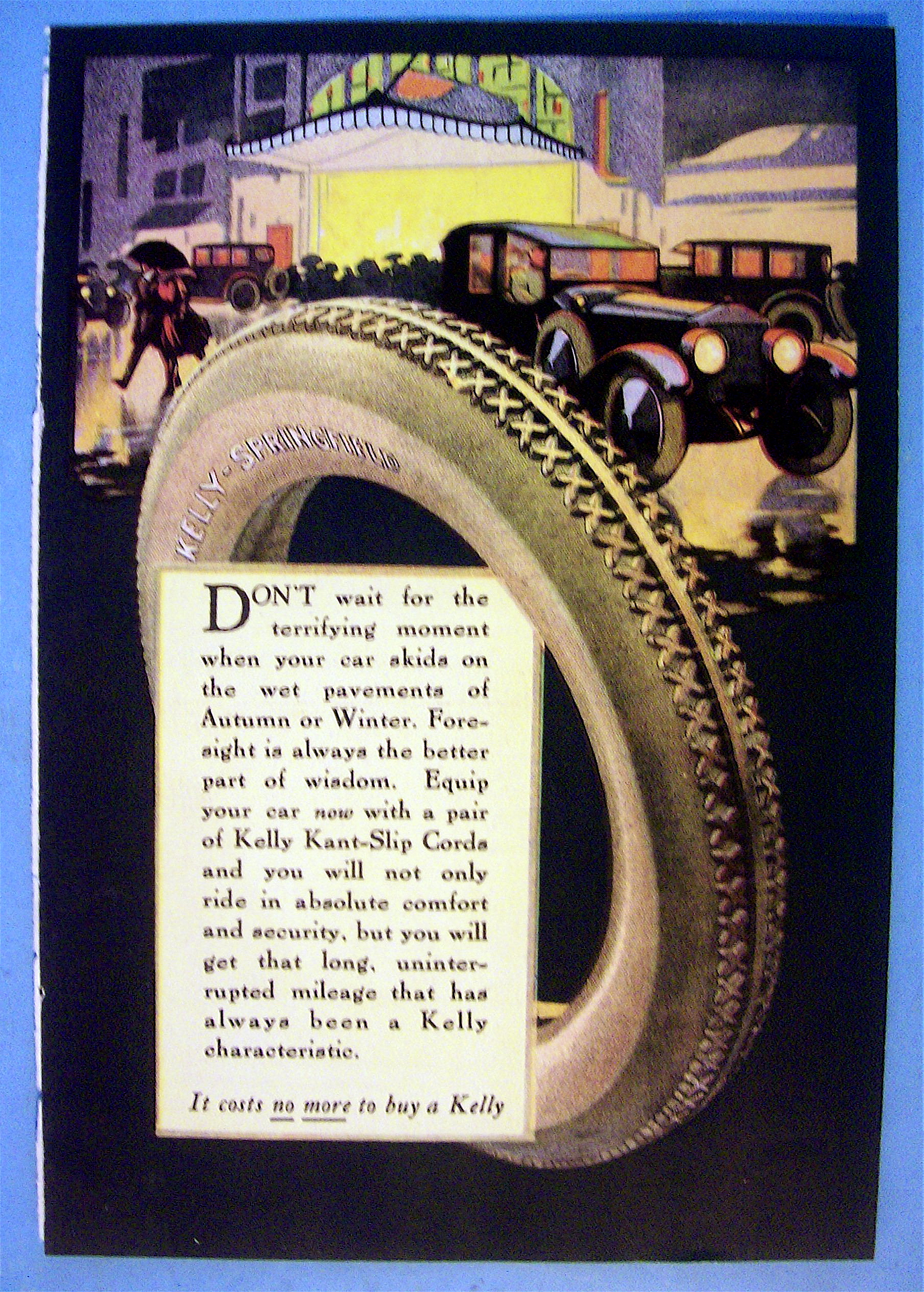 1921 Kelly Tires with Kant Slip Cords