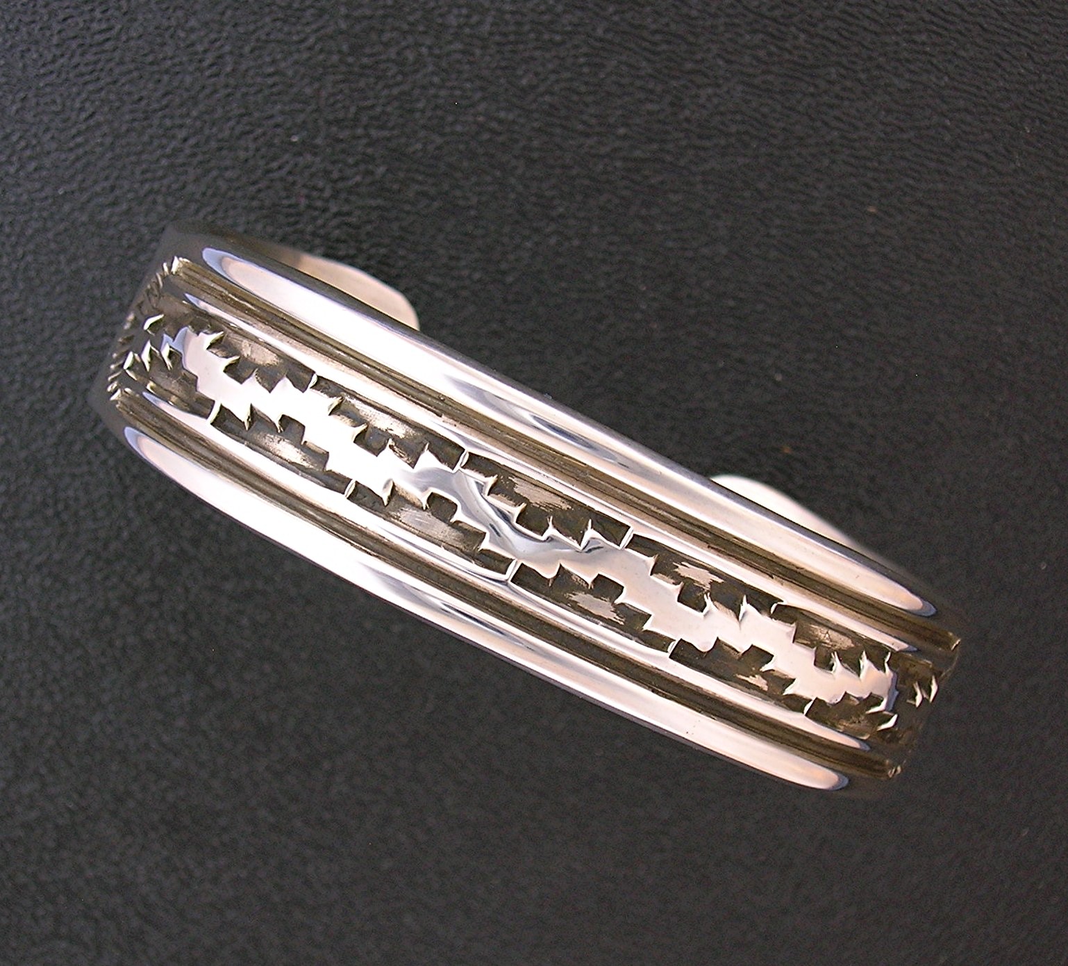 Mary Ken Bill Navajo Sterling Silver Cuff Bracelet