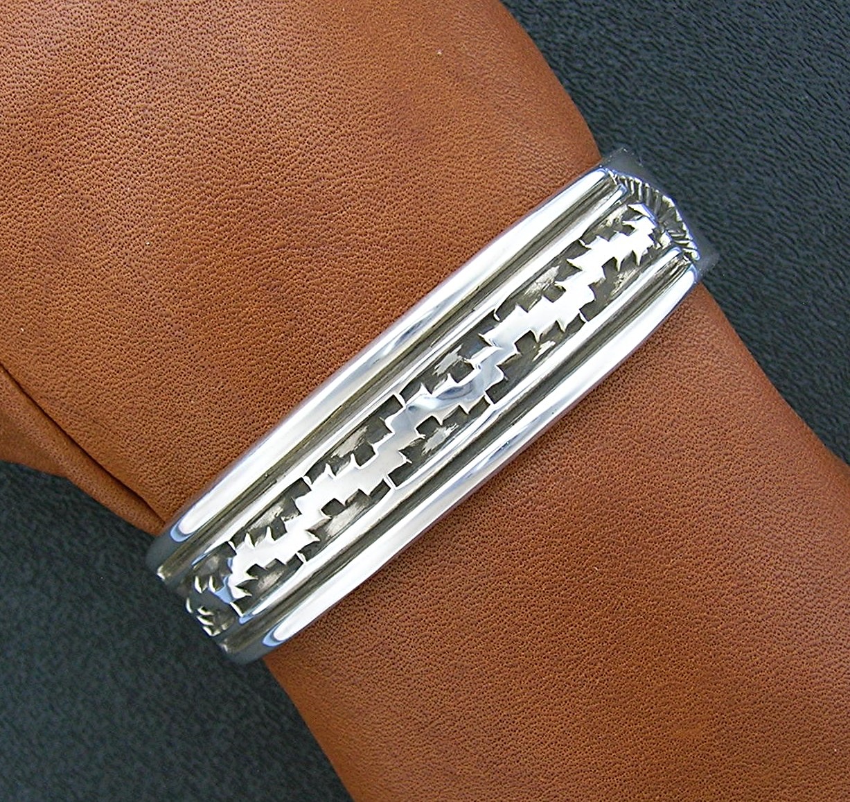 Mary Ken Bill Navajo Sterling Silver Cuff Bracelet