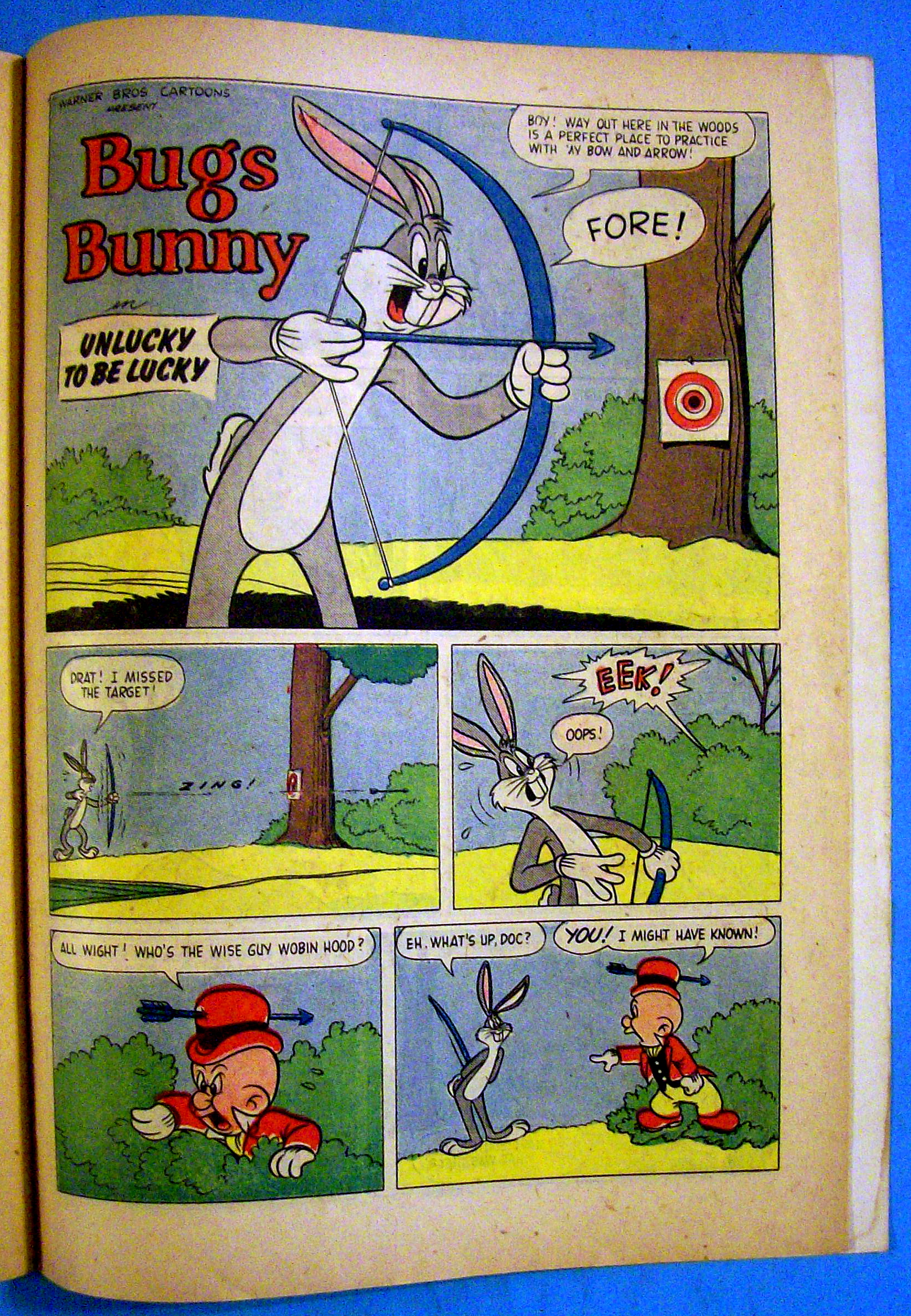 Bugs Bunny Comic #57 October 1957 Genie & Gray Hare
