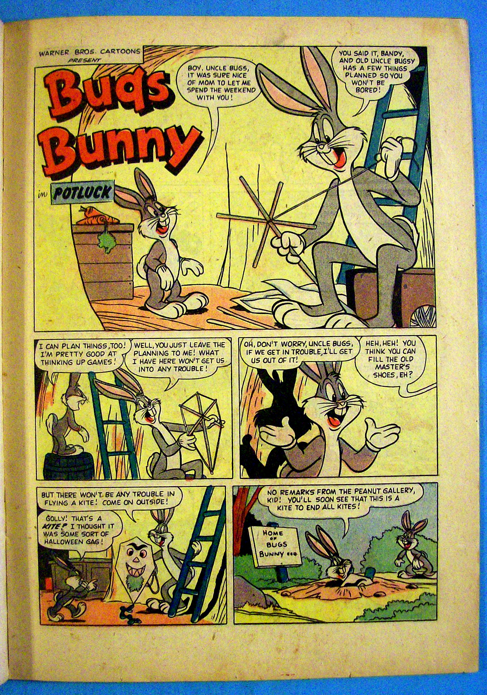 Bugs Bunny Comic #57 October 1957 Genie & Gray Hare