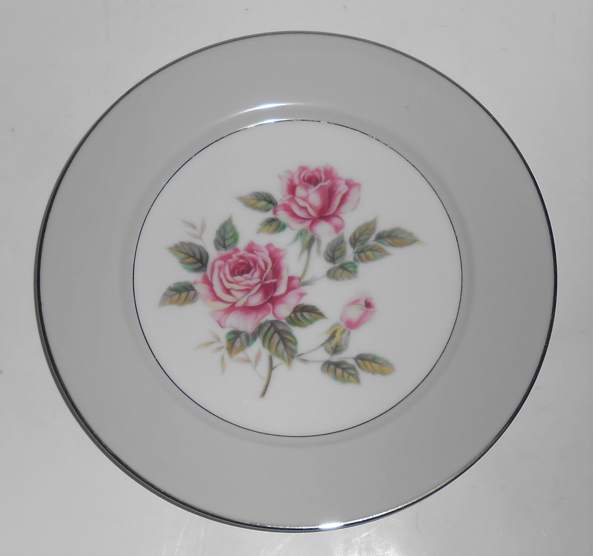 Noritake Porcelain China Arlington Pink Roses Salad Pl