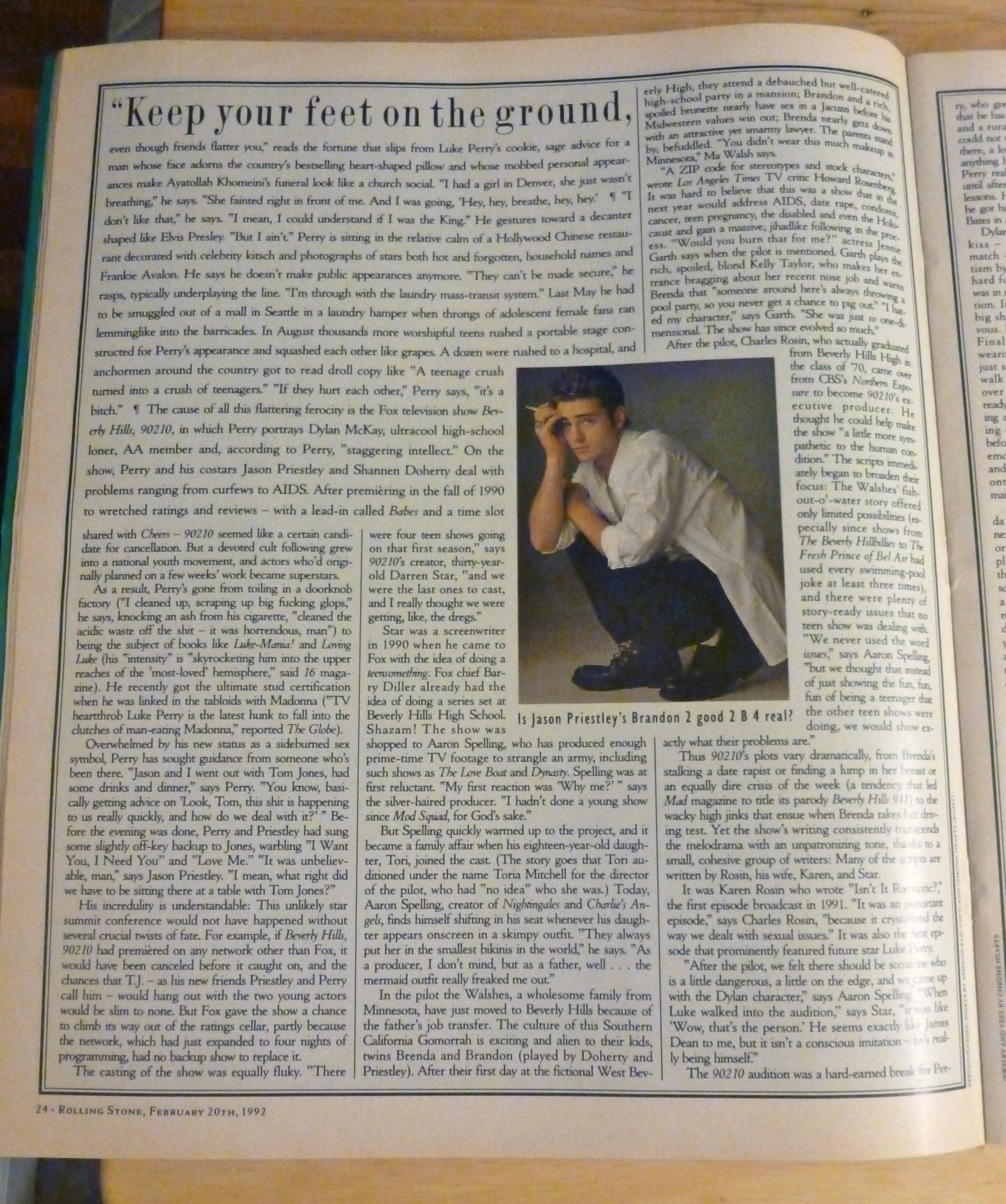 Rolling Stone-February 20, 1992-Beverly Hills 90210