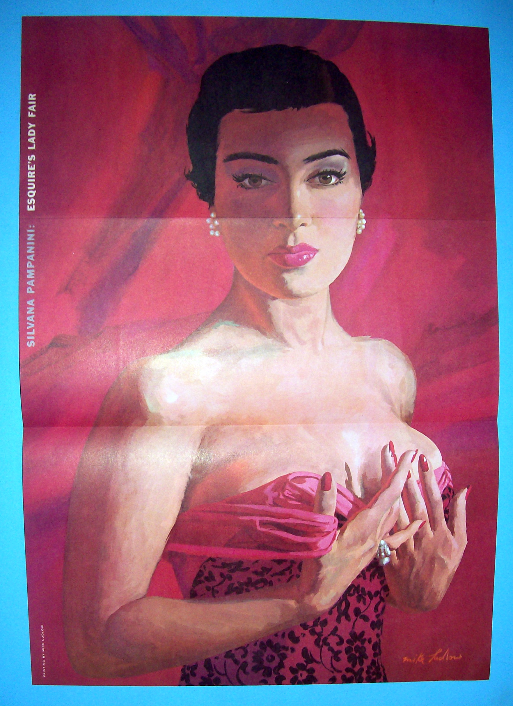 Esquire (Lady Fair) Pin Up Girl 1956 Silvana Pampanini
