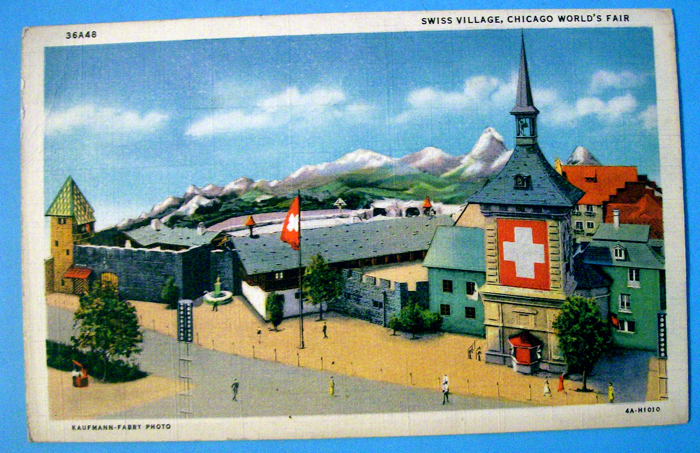 1933 Century of Progress, Swiss Village Postcard
