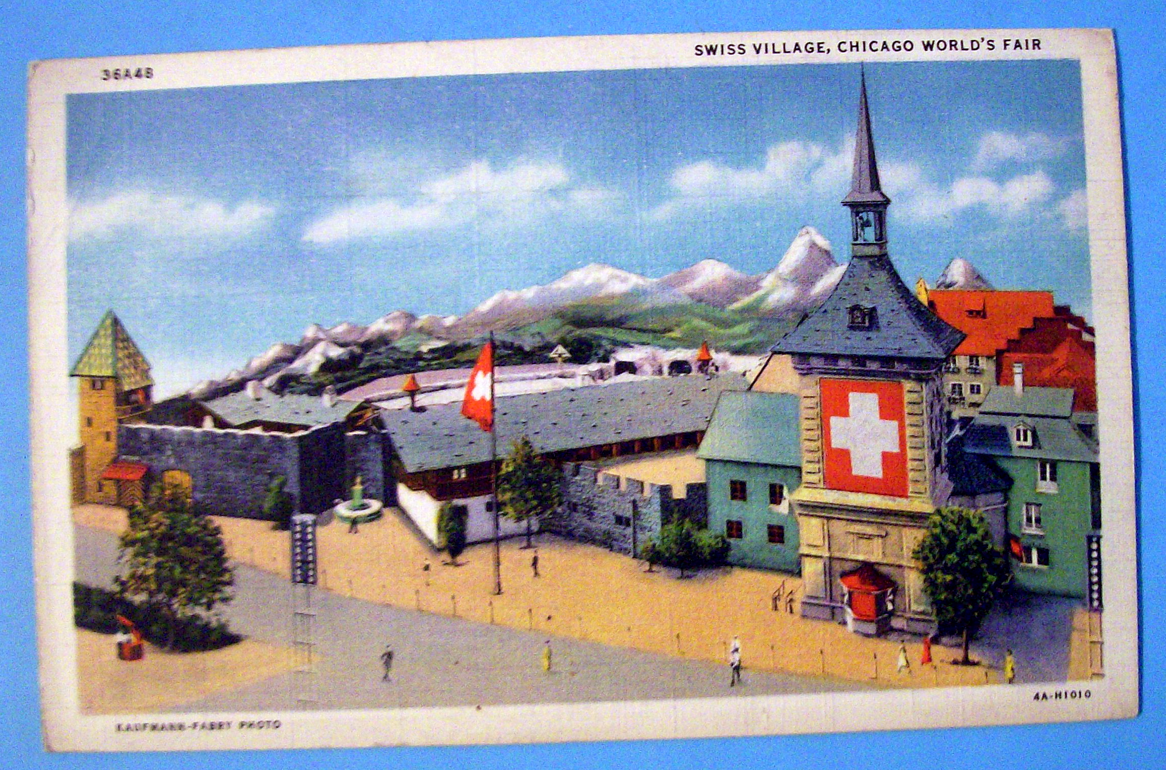 1933 Century of Progress, Swiss Village Postcard