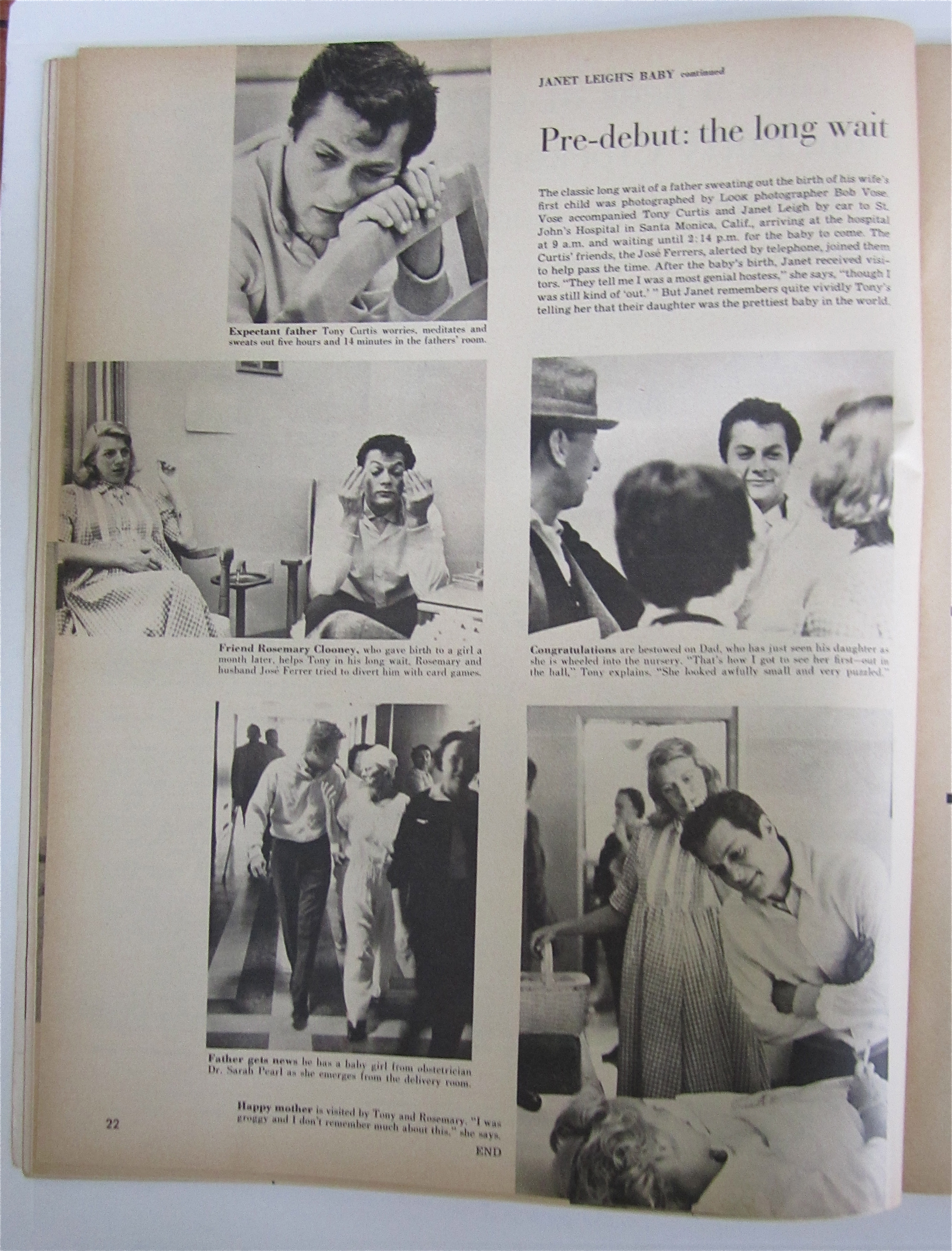 Look Magazine November 13, 1956 Janet Leigh's 1st Baby