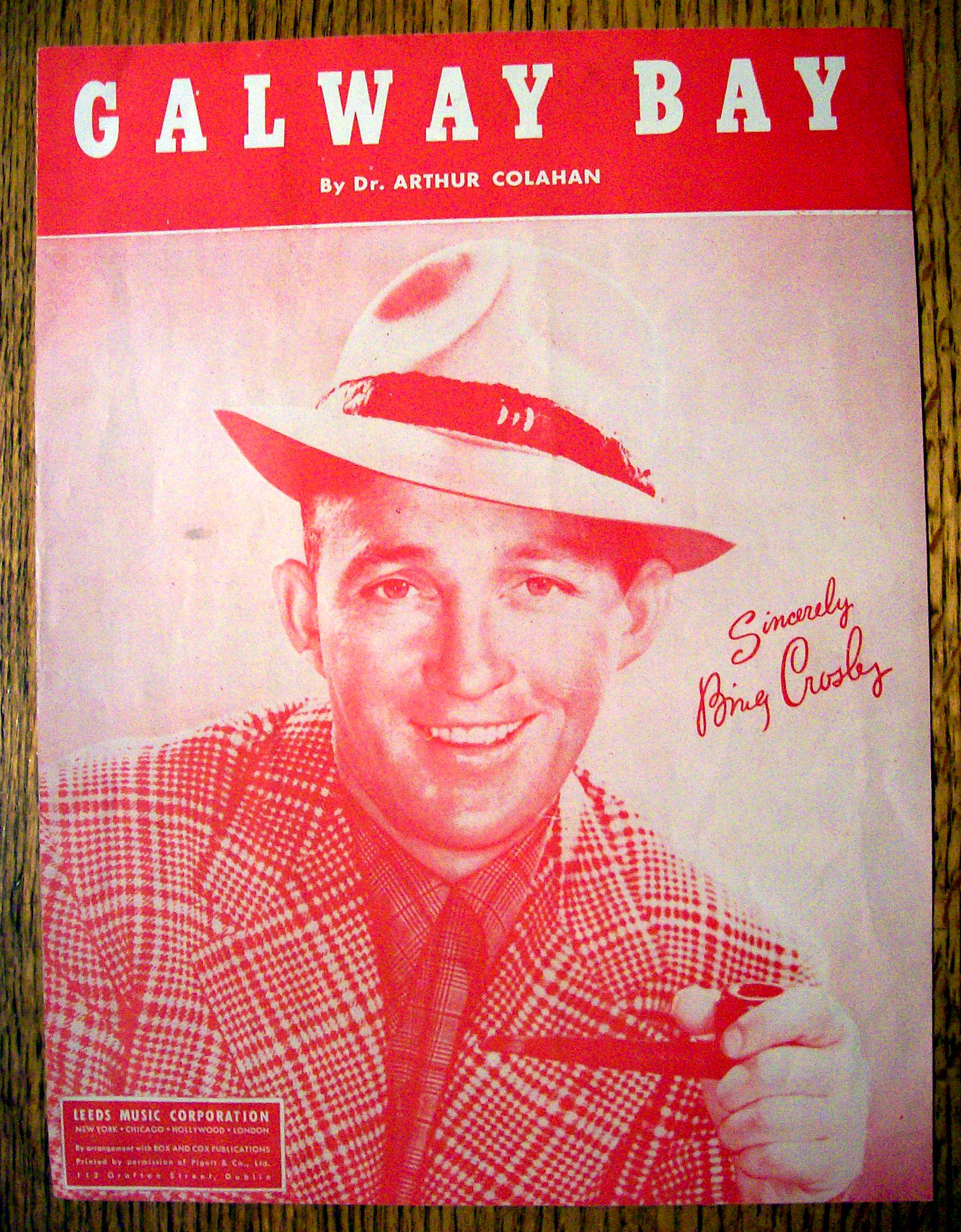 Sheet Music For 1947 Galway Bay