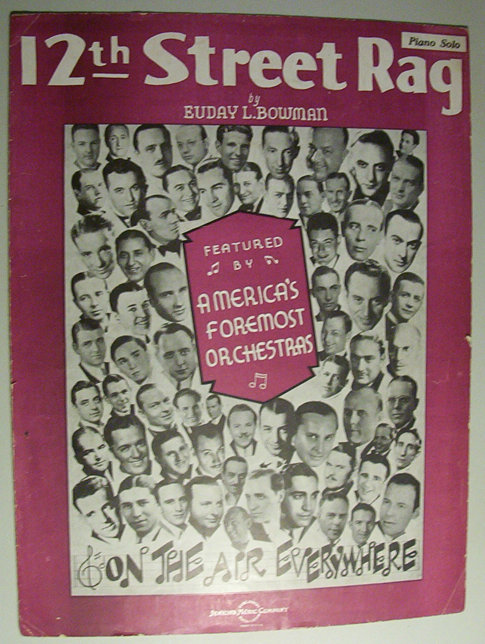 Sheet Music Of 1919 12th Street Rag