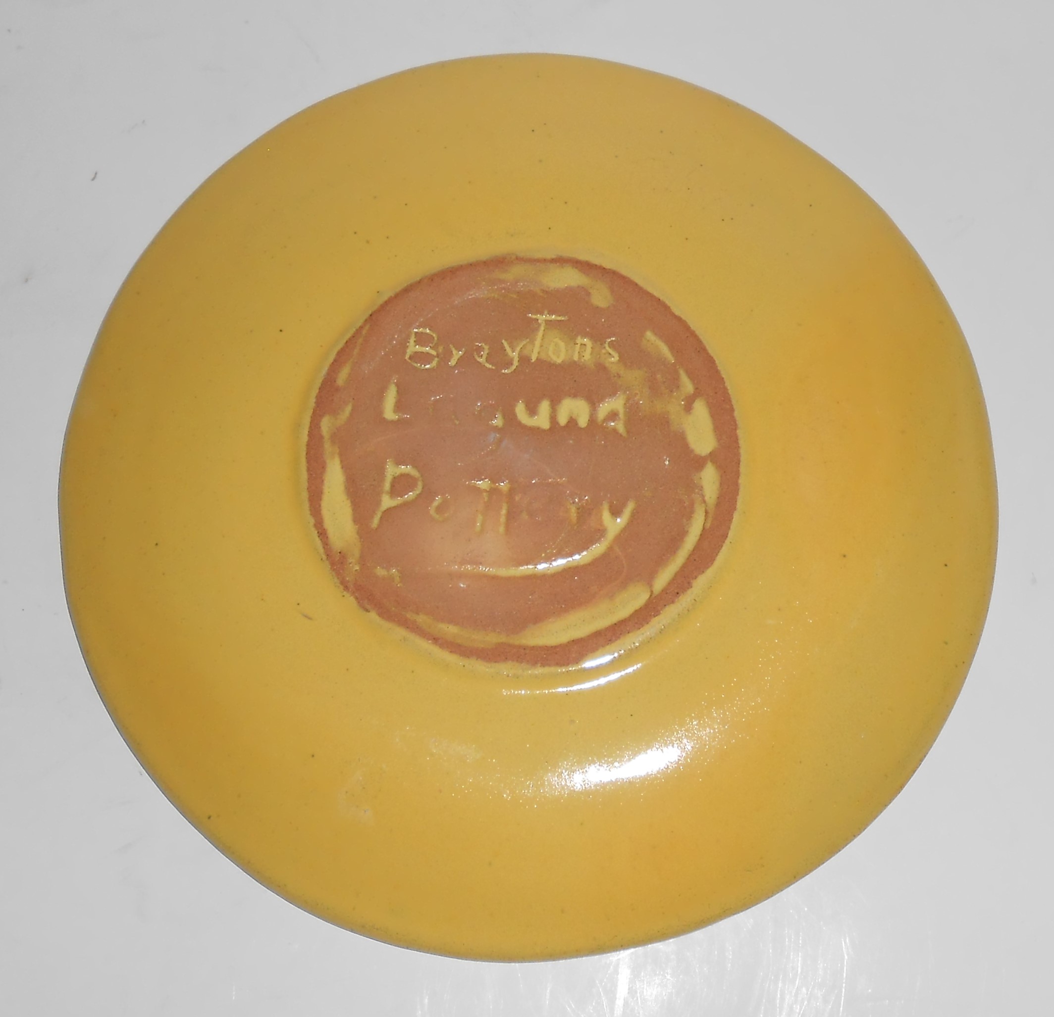 Brayton Laguna Pottery Early Yellow 7.25'' Plate