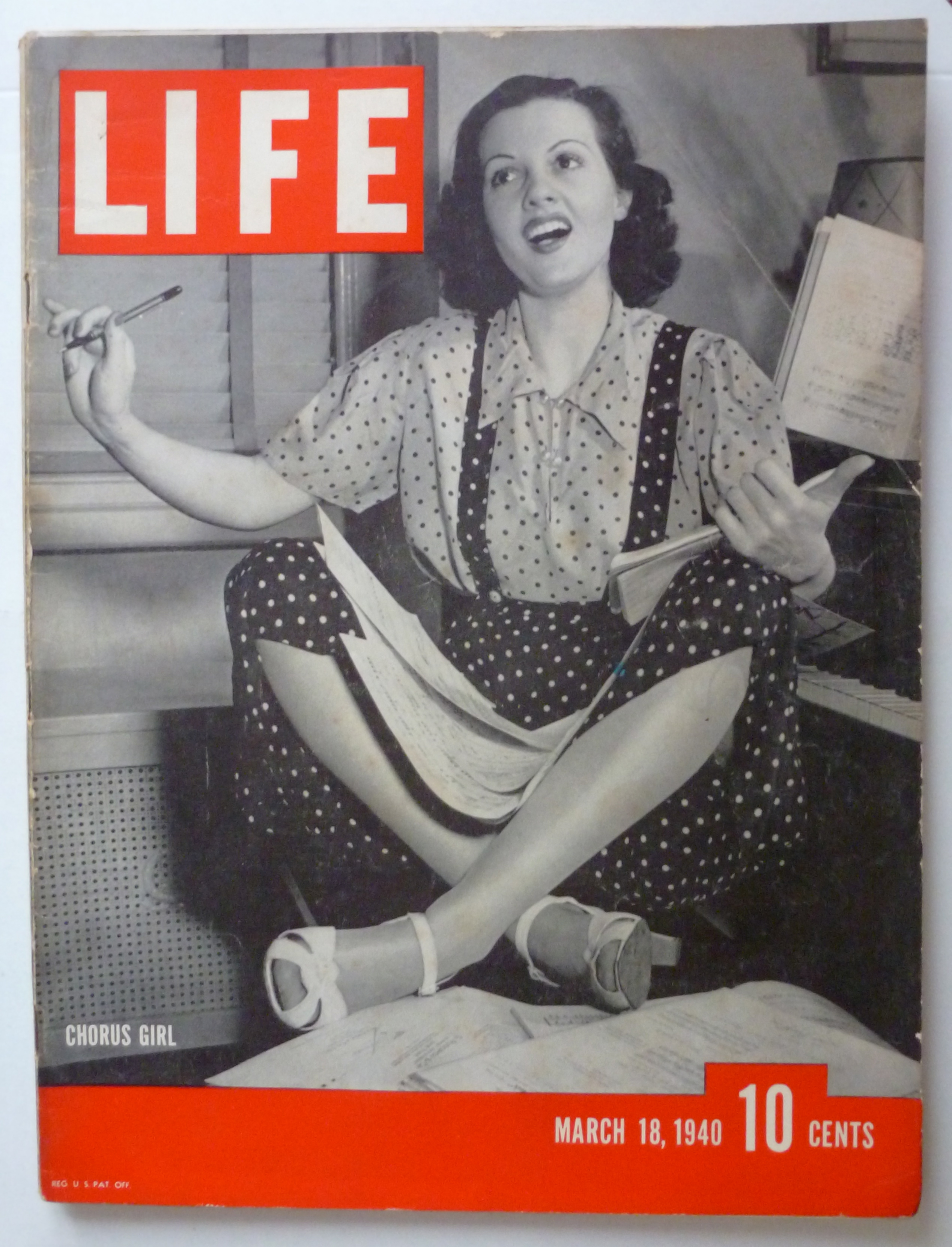 Life Magazine March 18, 1940 Chorus Girl