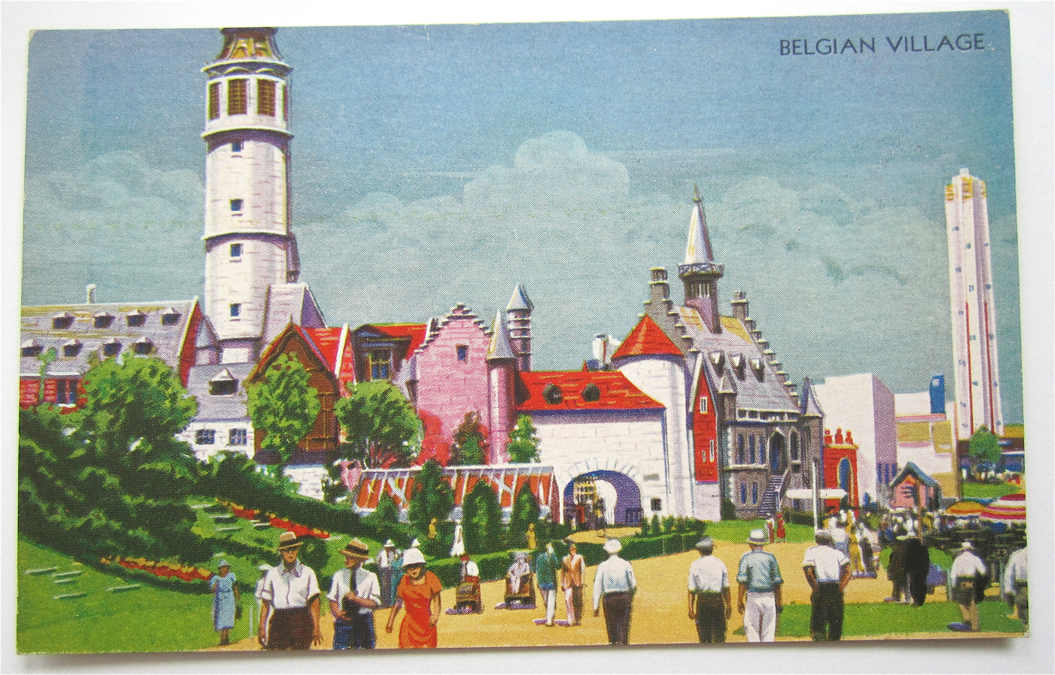 Belgian Village, Century Of Progress Postcard