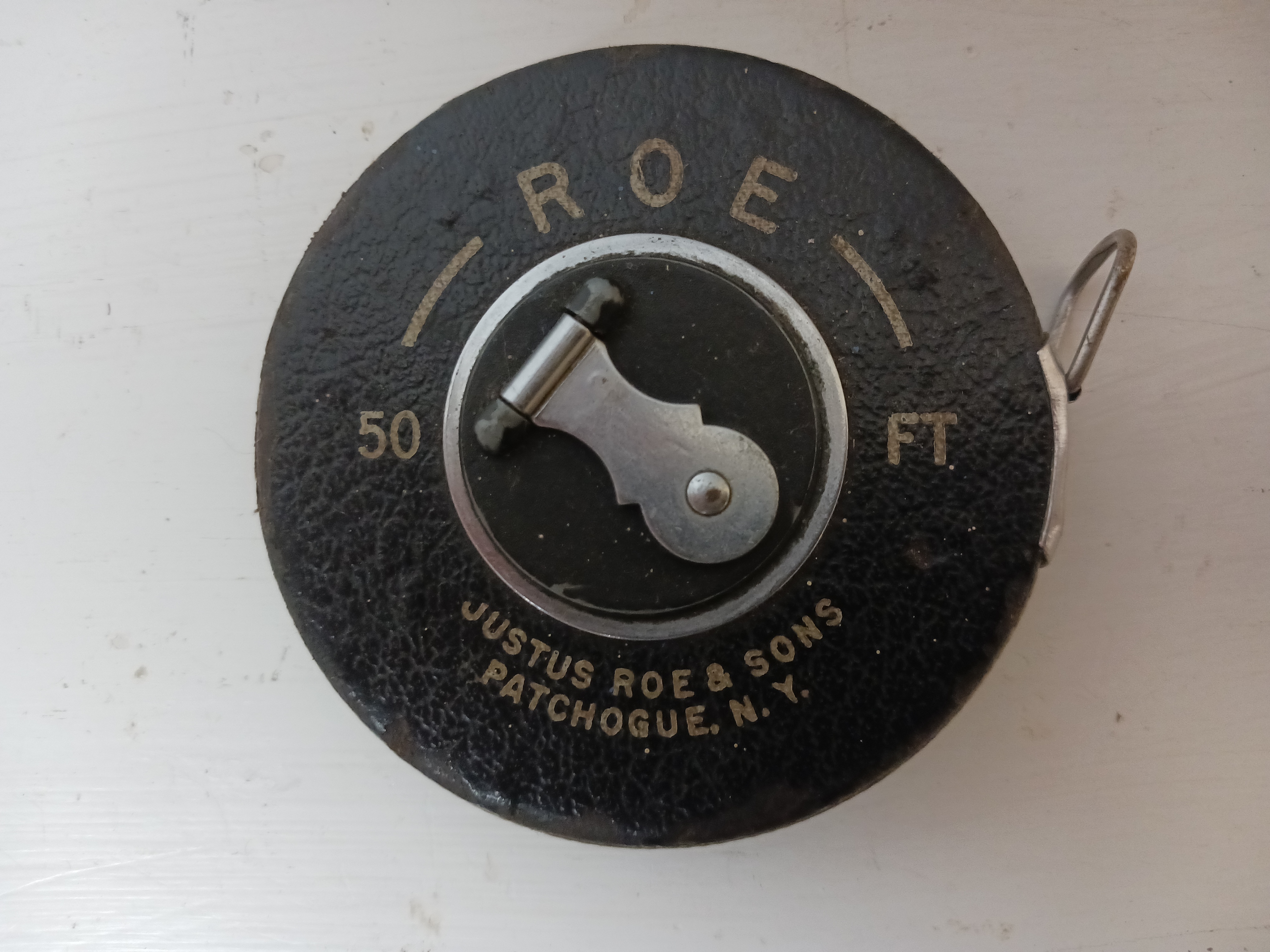 Roe Tape Measure 50 Foot Round Leather Body