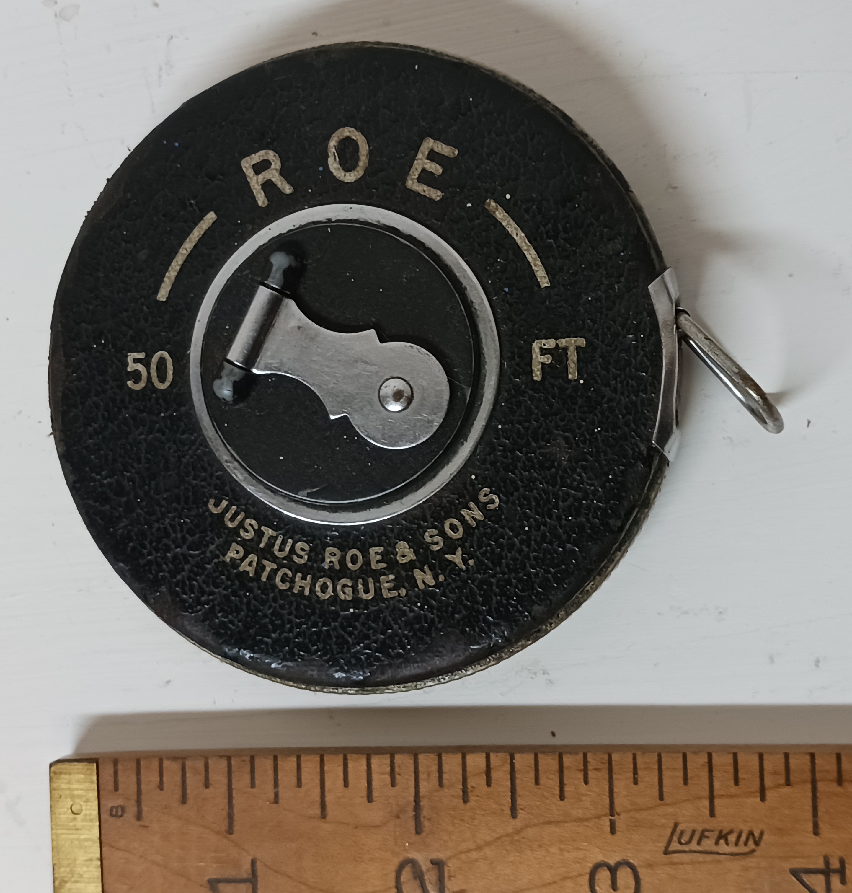 Roe Tape Measure 50 Foot Round Leather Body