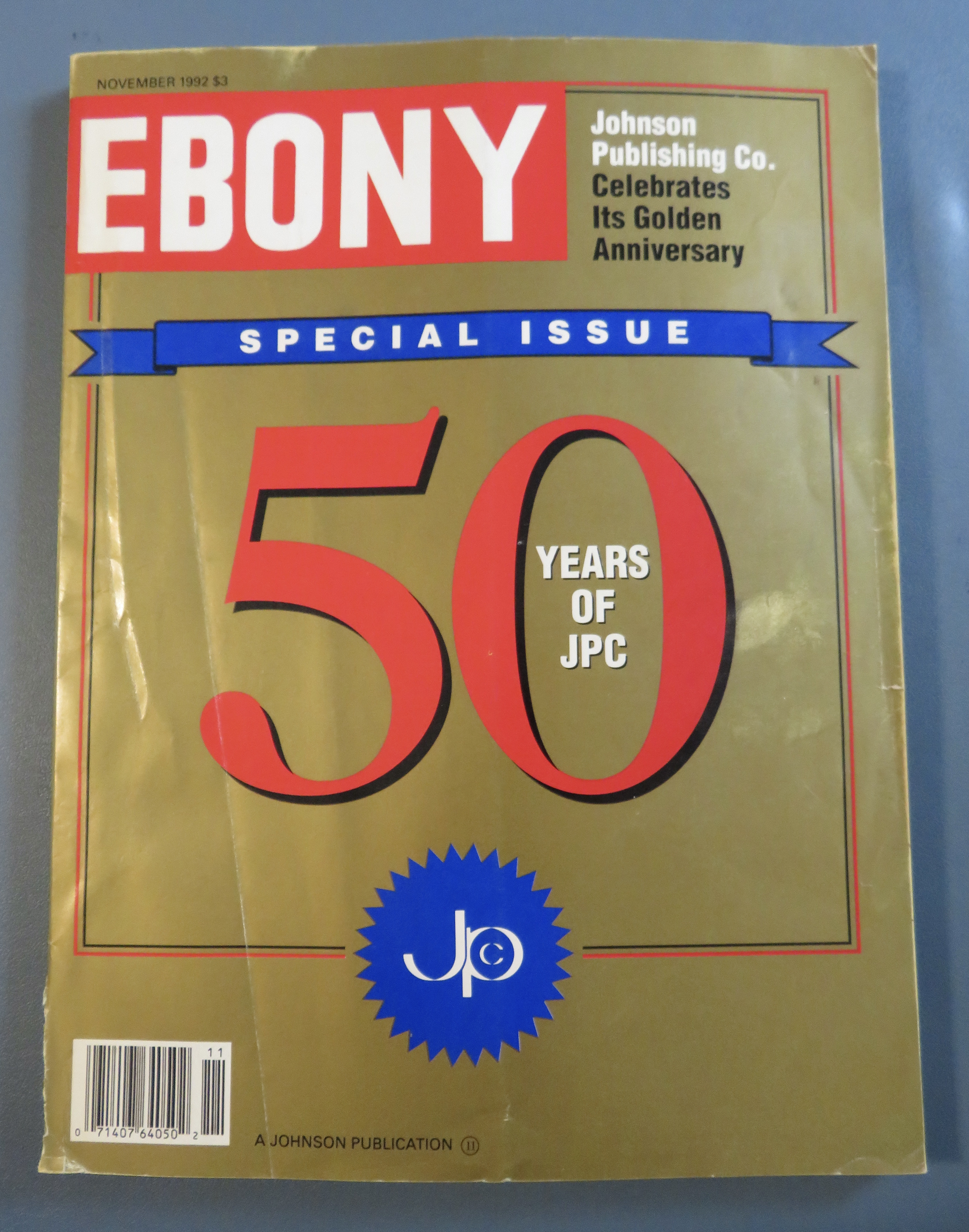 Ebony Magazine November 1992 50 Years Of JPC