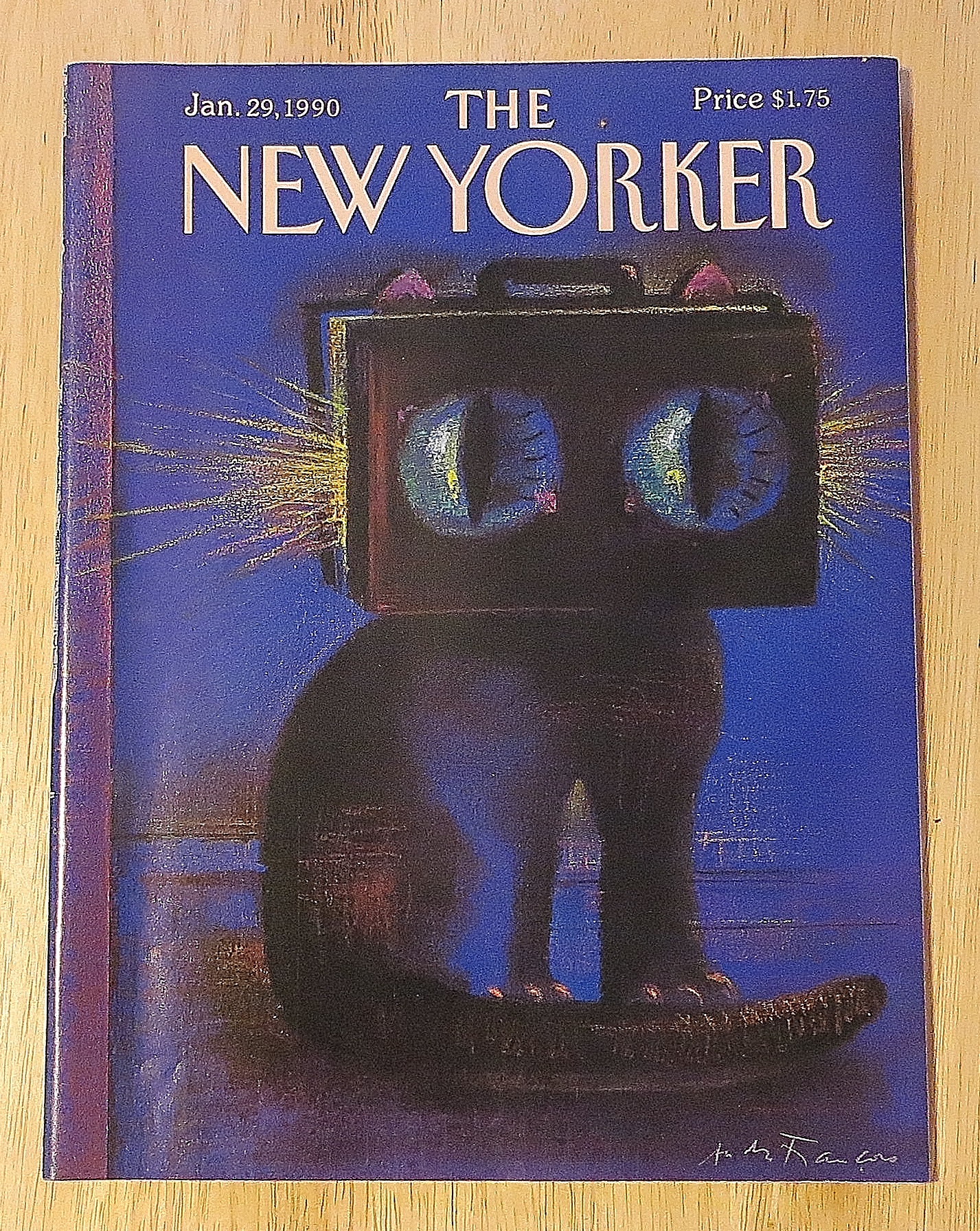New Yorker Magazine January 29, 1990 Cat's Eyes