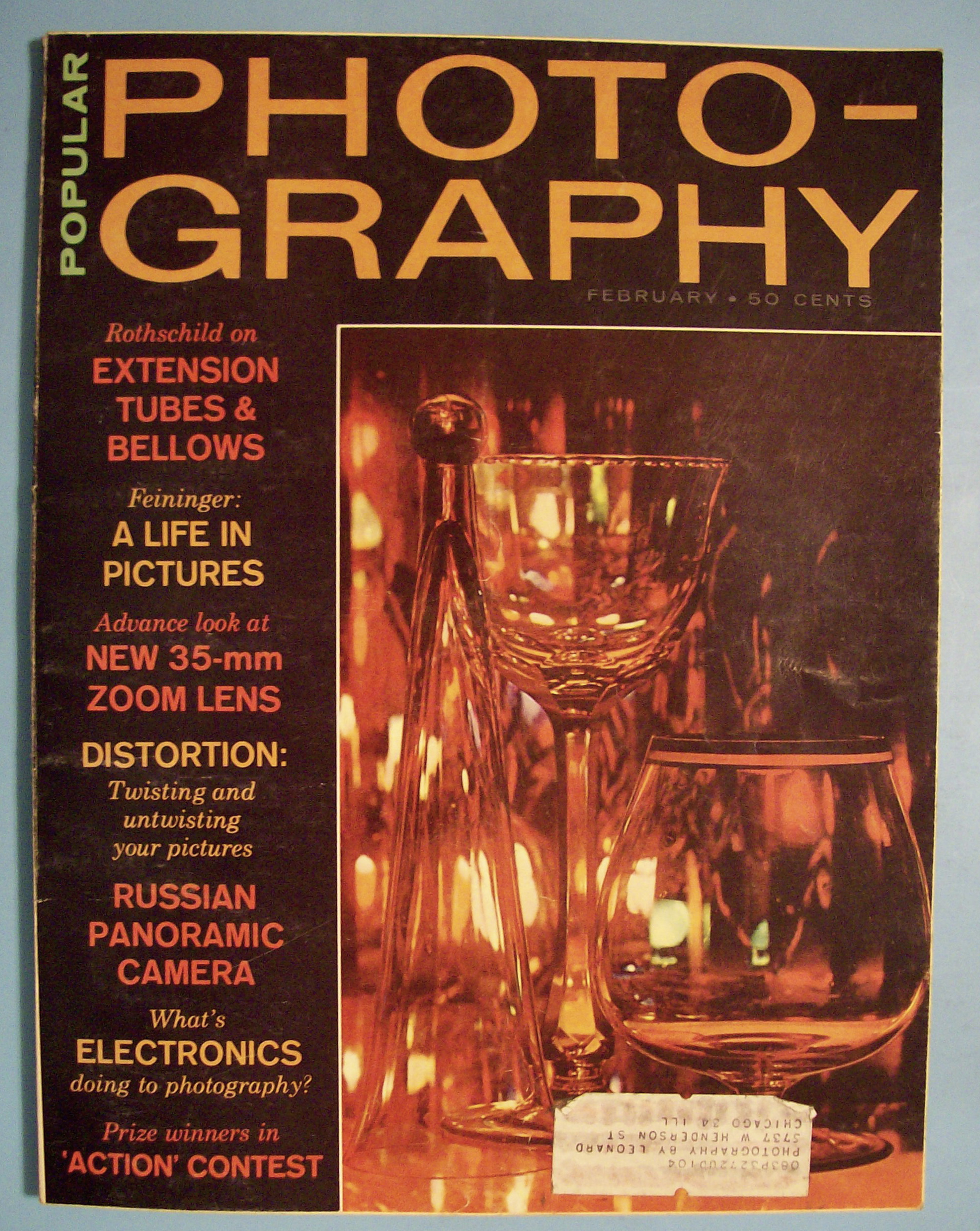 Popular Photography Magazine February 1964 Rothschild
