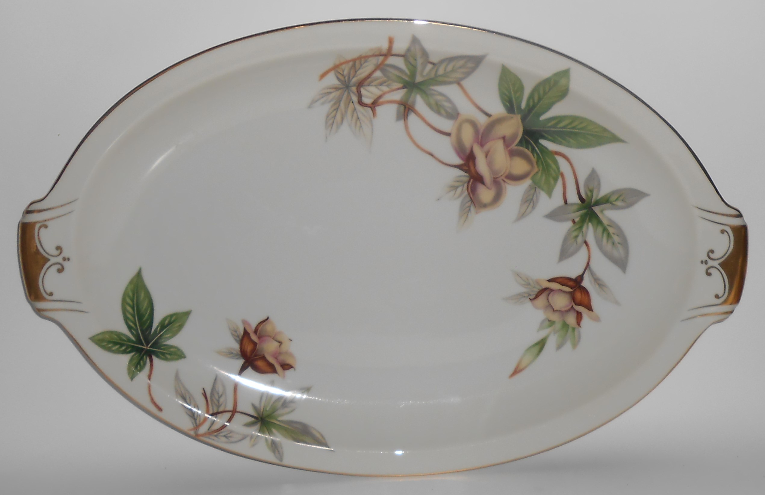 Meito China Porcelain Japan Woodrose Large Platter