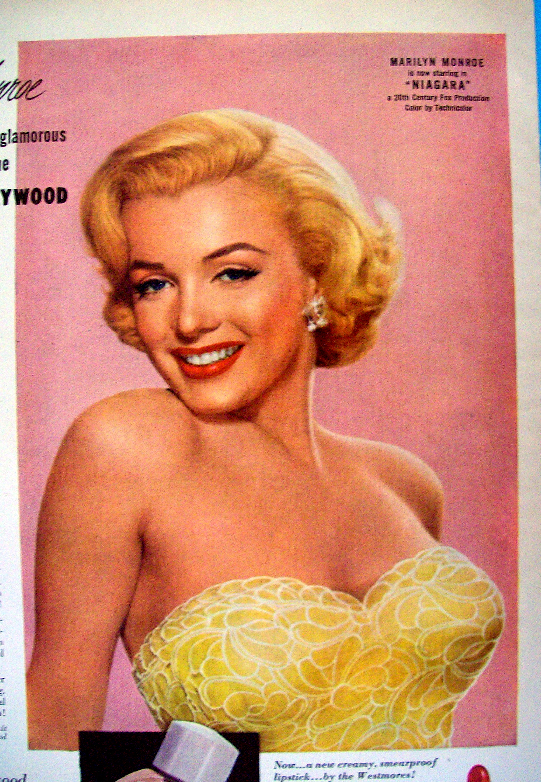 Vintage Ad: 1952 Tru Glo Make Up w/ Marilyn Monroe