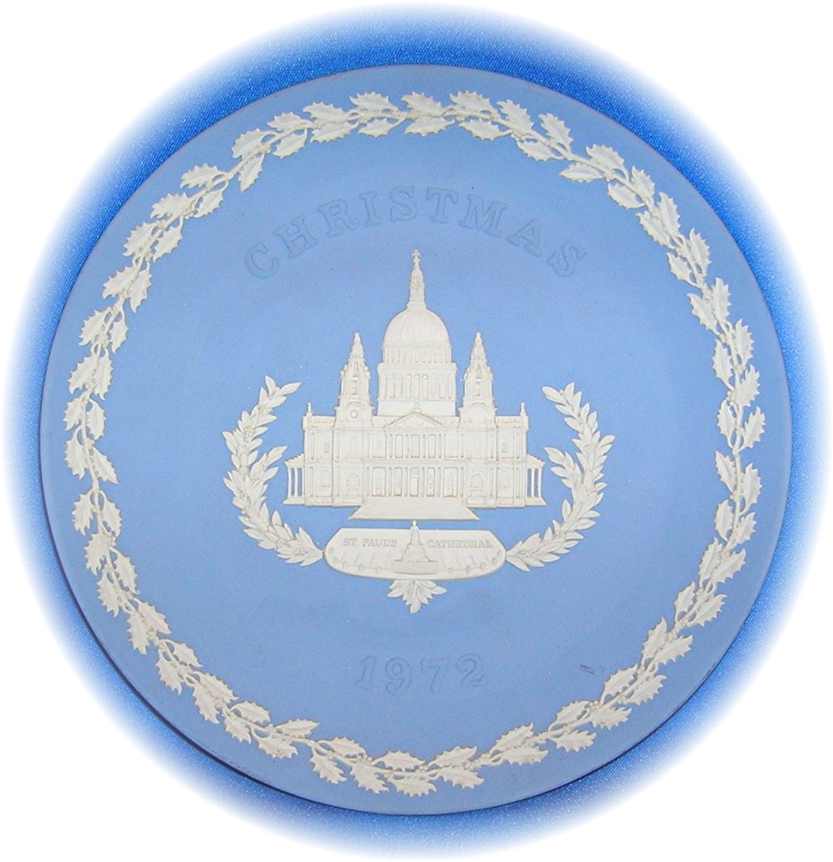 1972 Blue Wedgwood St Pauls Cathederal Christmas Plate