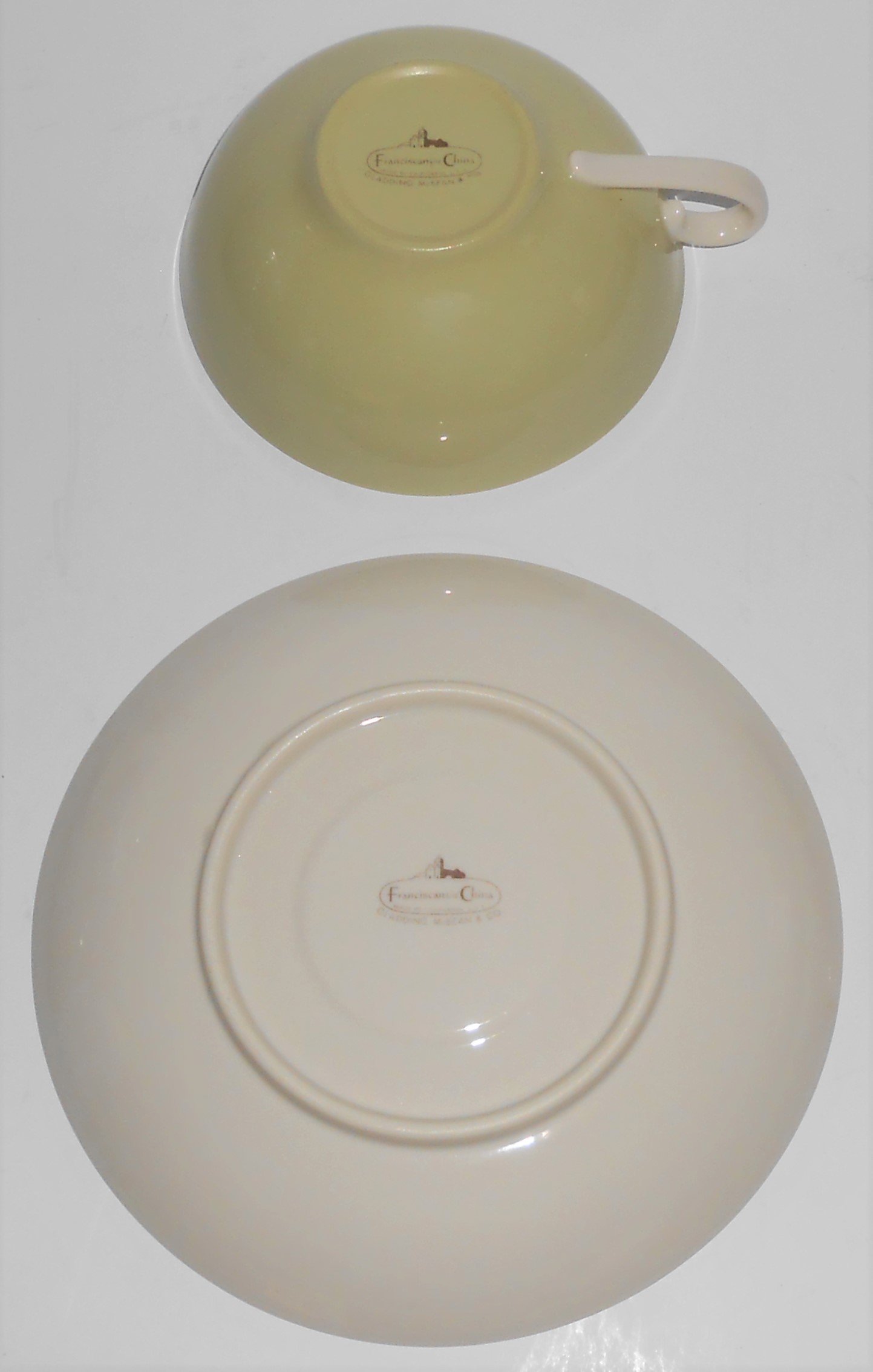 Franciscan Pottery Fine China Willow Cup & Saucer Set