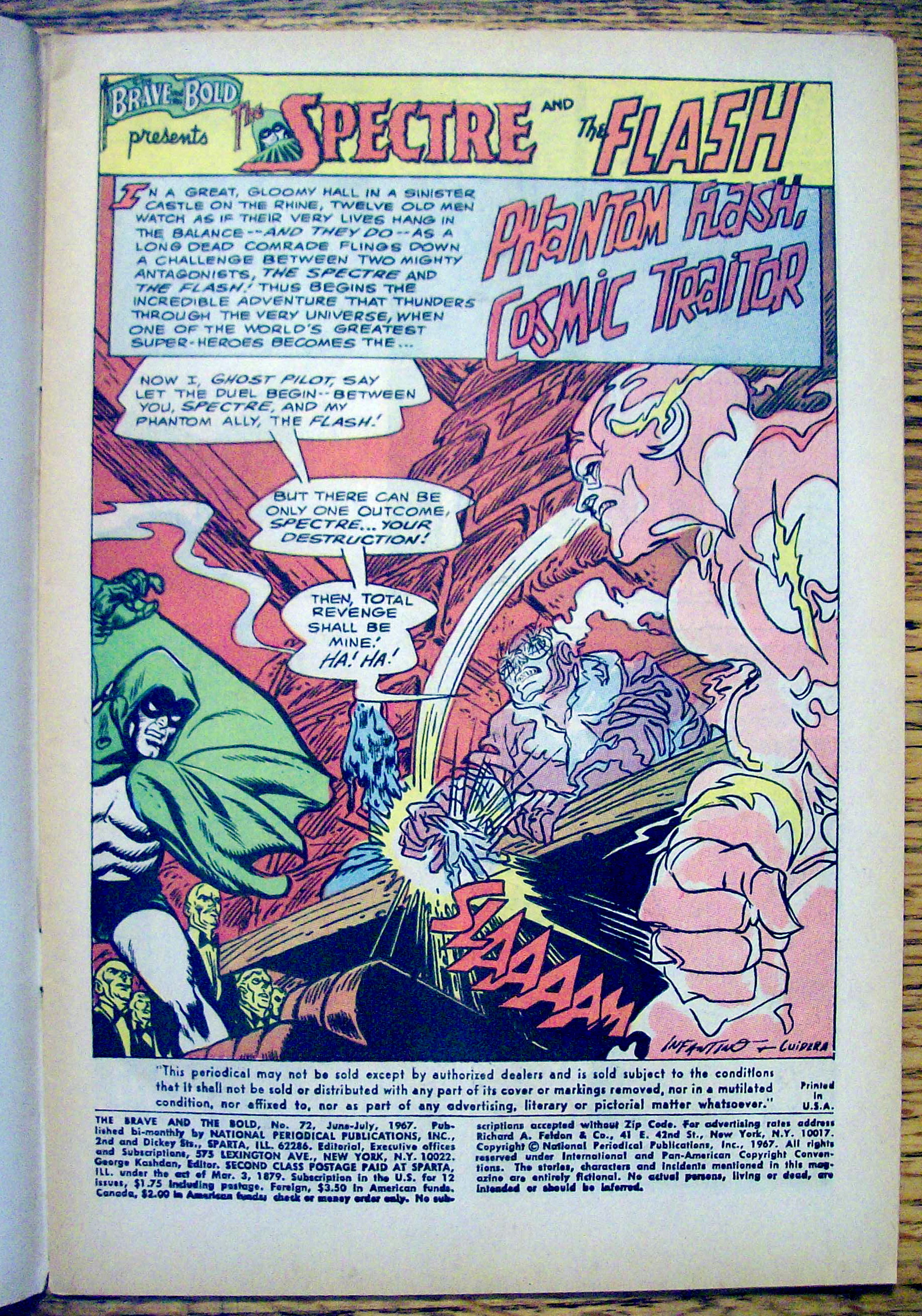 The Spectre & The Flash Comic #72-June-July 1967