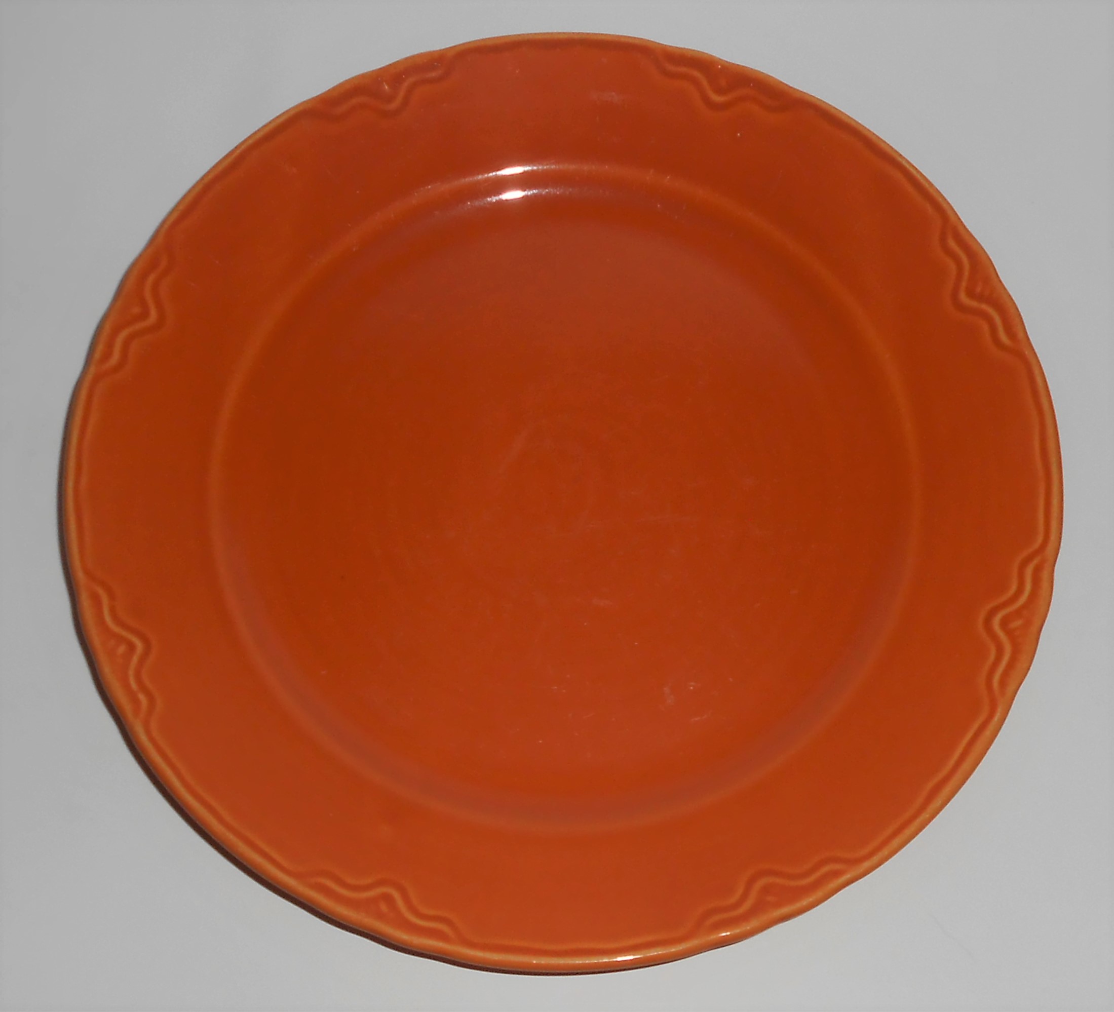 Coors Pottery Golden Rainbow Orange Dinner Plate Rare
