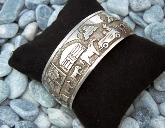 Richard Kee Sterling Silver Storyteller Bracelet