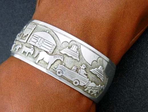 Richard Kee Sterling Silver Storyteller Bracelet